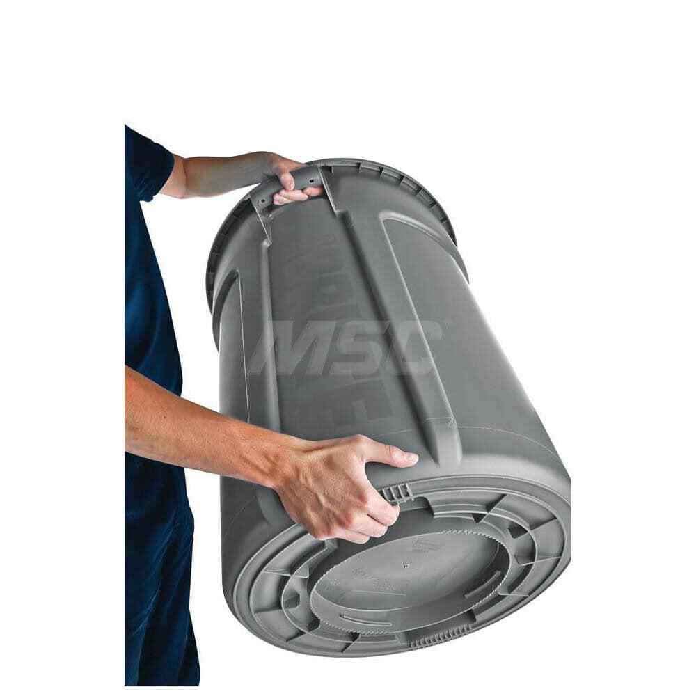 Rubbermaid fg263200blue 32 Gal Round Blue Trash Can Polyethylene