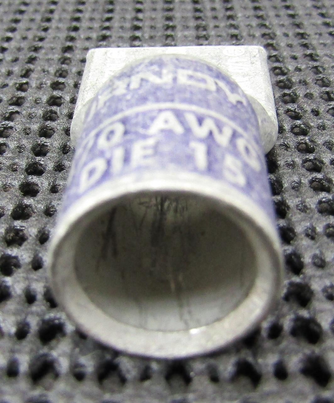 BURNDY YA28-L4 4/0AWG 1-HOLE PURPLE DIE 15 COMPRESSION LUG – NEW NO BOX