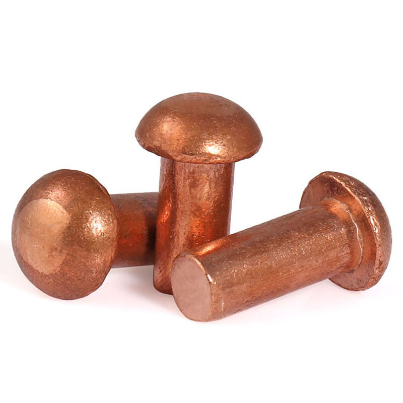 Copper Pan Button Head Rivets Solid Rivet Fastener DIN660 M2 M2.5 M3 M4 M5 M6 M8