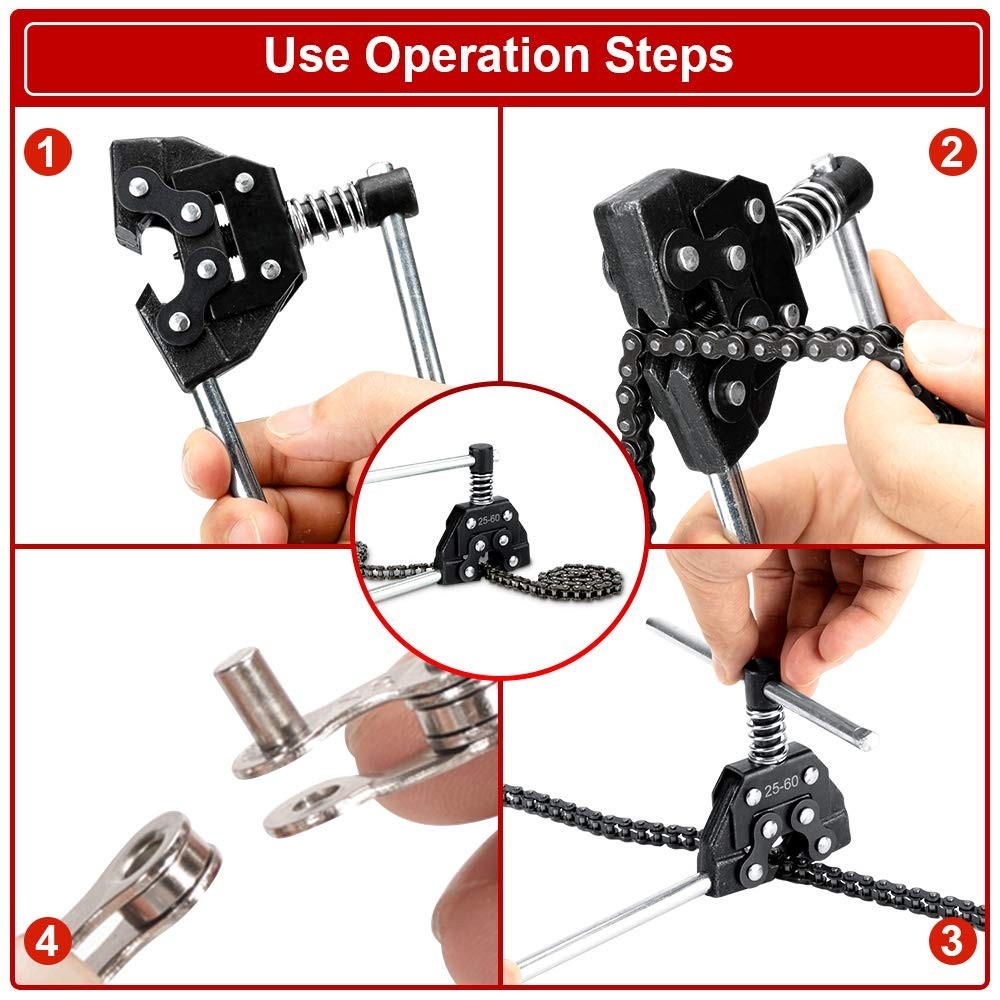 Adjustable Chain Detacher Breaker Tool with Extra Needle Pin for Go-Karts & ATVs