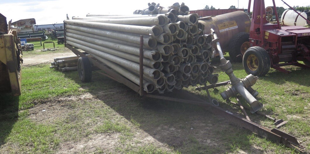 5” aluminum irrigation pipe rainbow twist lock priced per foot. 200’ minimum