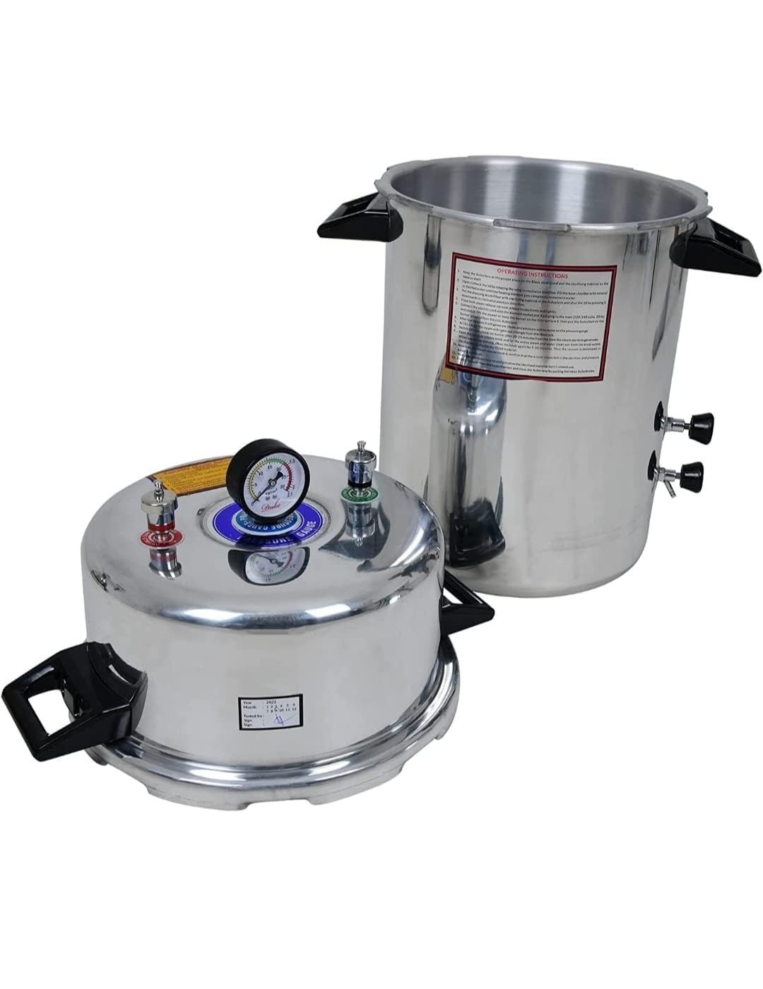 39L Heavy-Duty Medical Autoclave Sterilizer with Timer | Copper Heating Element