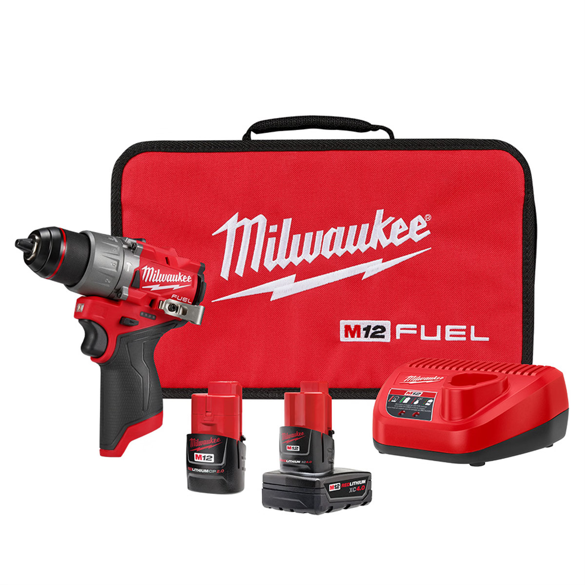 Milwaukee Tool M12 FUEL 1/2″ Hammer Drill/Driver Kit
