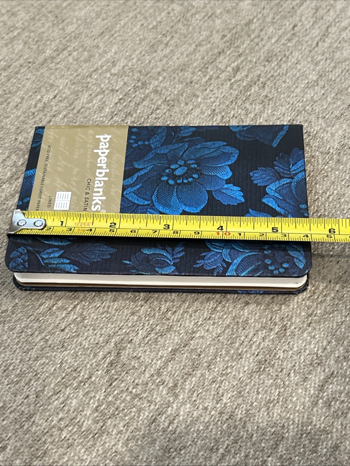 paperblanks Chic & Satin Blue Muse Mini Journal Momento Pouch Sewn Binding 176pg