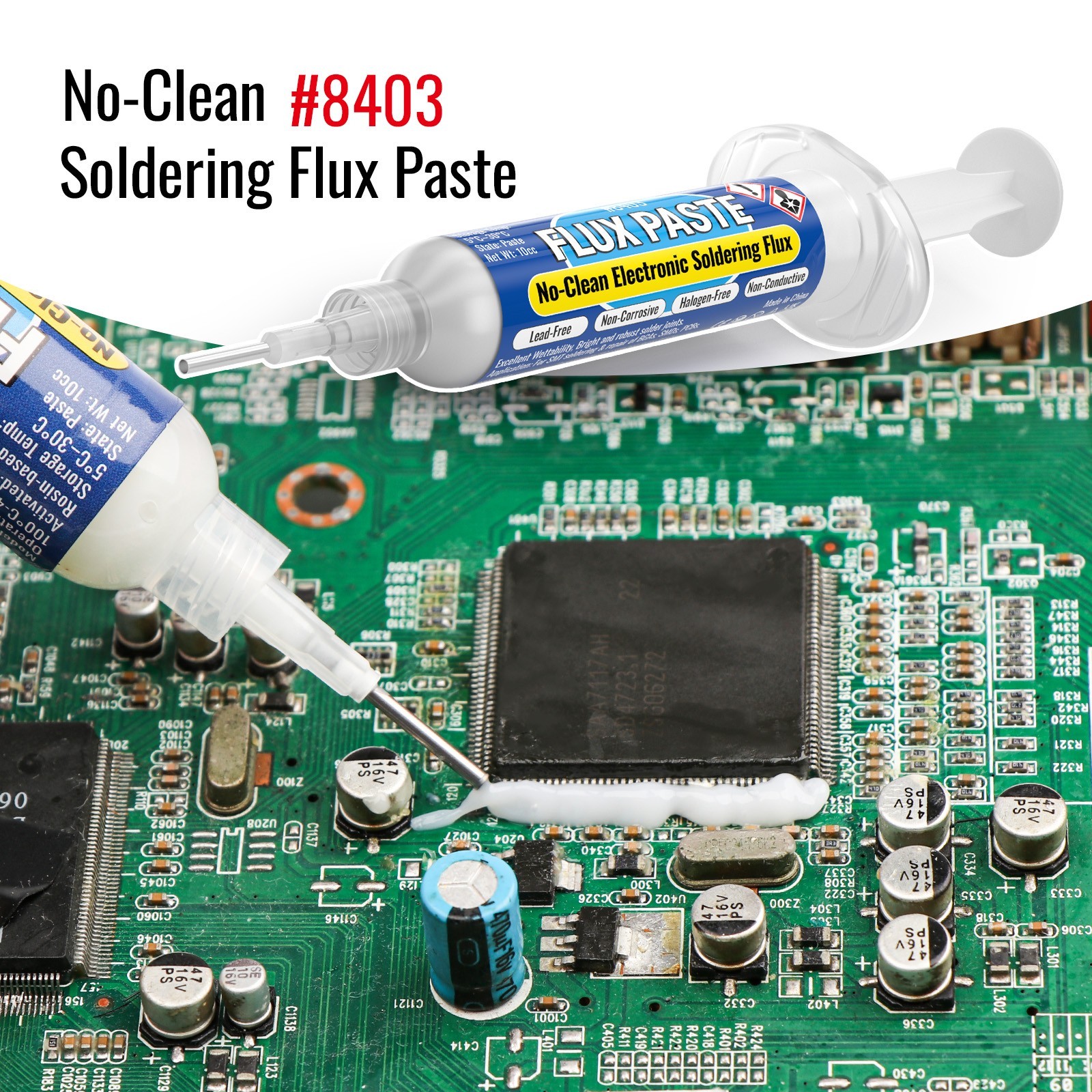 BEEYUIHF No Clean ROSIN Solder Flux Paste RMA Flux for Electronics 4PCS x 10mL