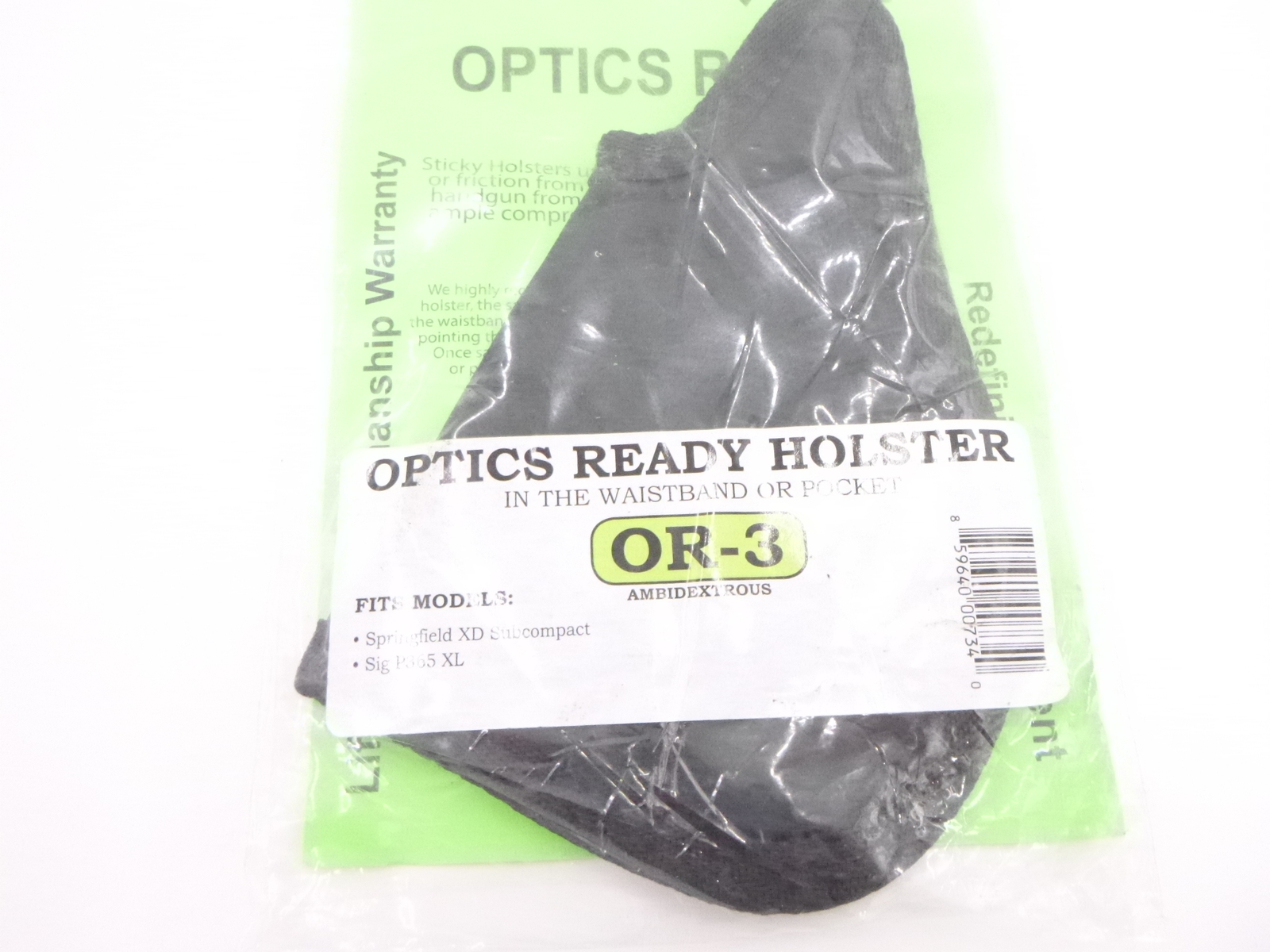 Sticky Holsters OR-3 Optics Ready Pocket Holster Fits Sig Sauer P365XL