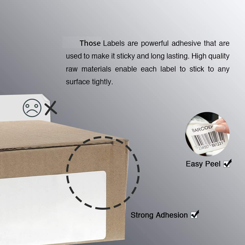 4X2 Direct Thermal 750 Labels Per Roll 4″X2″ For Zebra LP ZP GX LP2844 GC420T