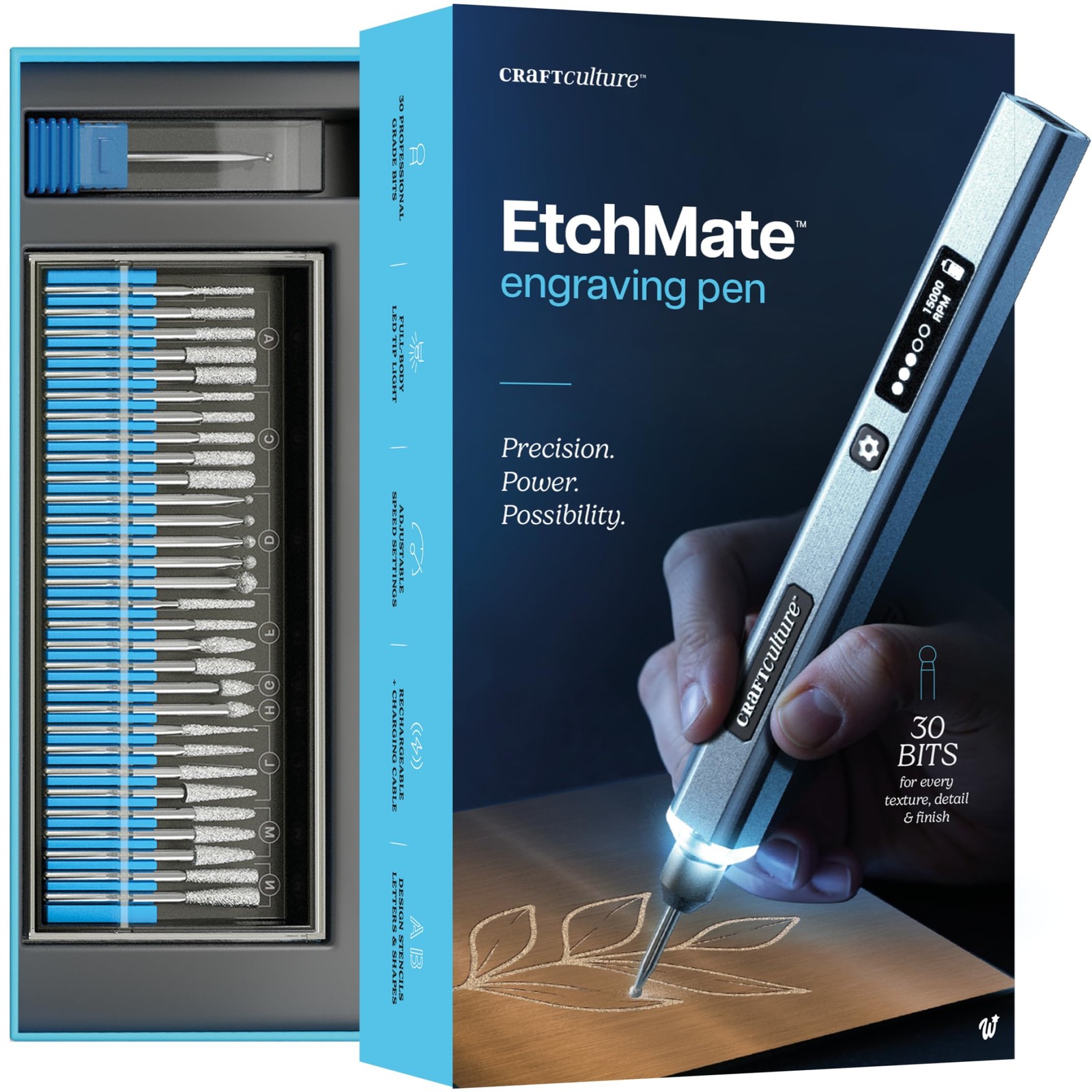 EtchMate Engraving Pen for Metal, Wood, Glass, Plastic & All Materials – Cool…