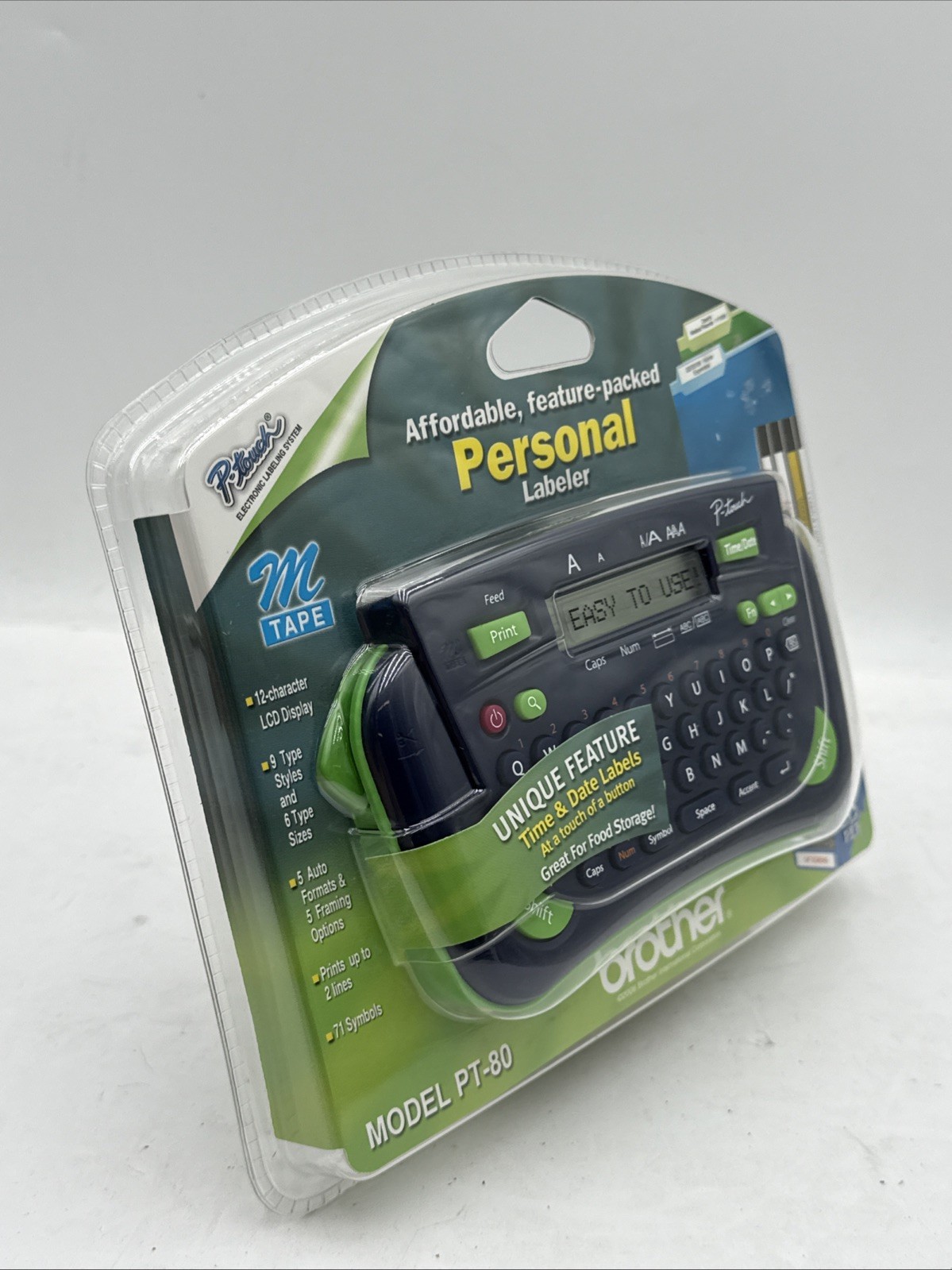 Brother PT-80 P-touch Personal Labeler Electronic Labeling System NEW SEALED