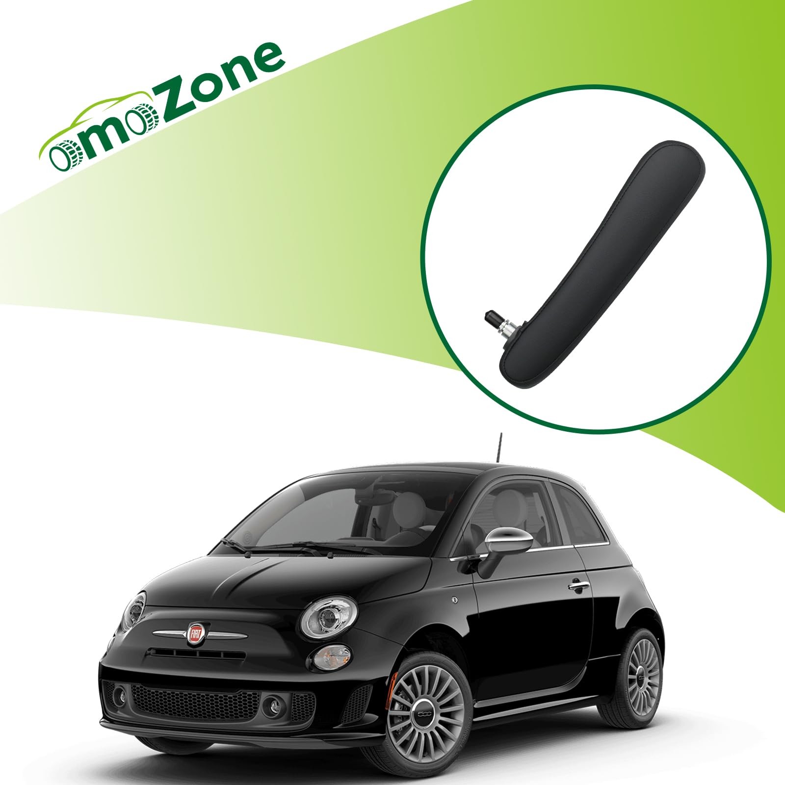 Front Driver Seat Armrest Black for Fiat 500 2016-2019 Adjustable