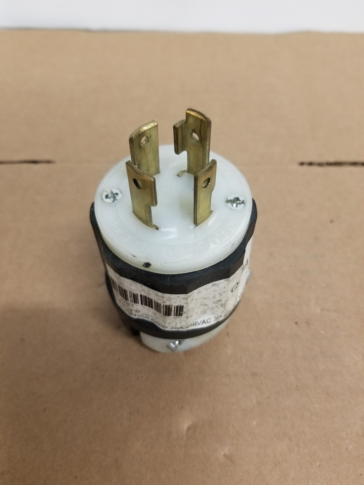 Hubbell HBL2731 InsulGrip Twist-Lock Plug 30A 3 Ph 480VAC 3 Pole 4 Wire GRND