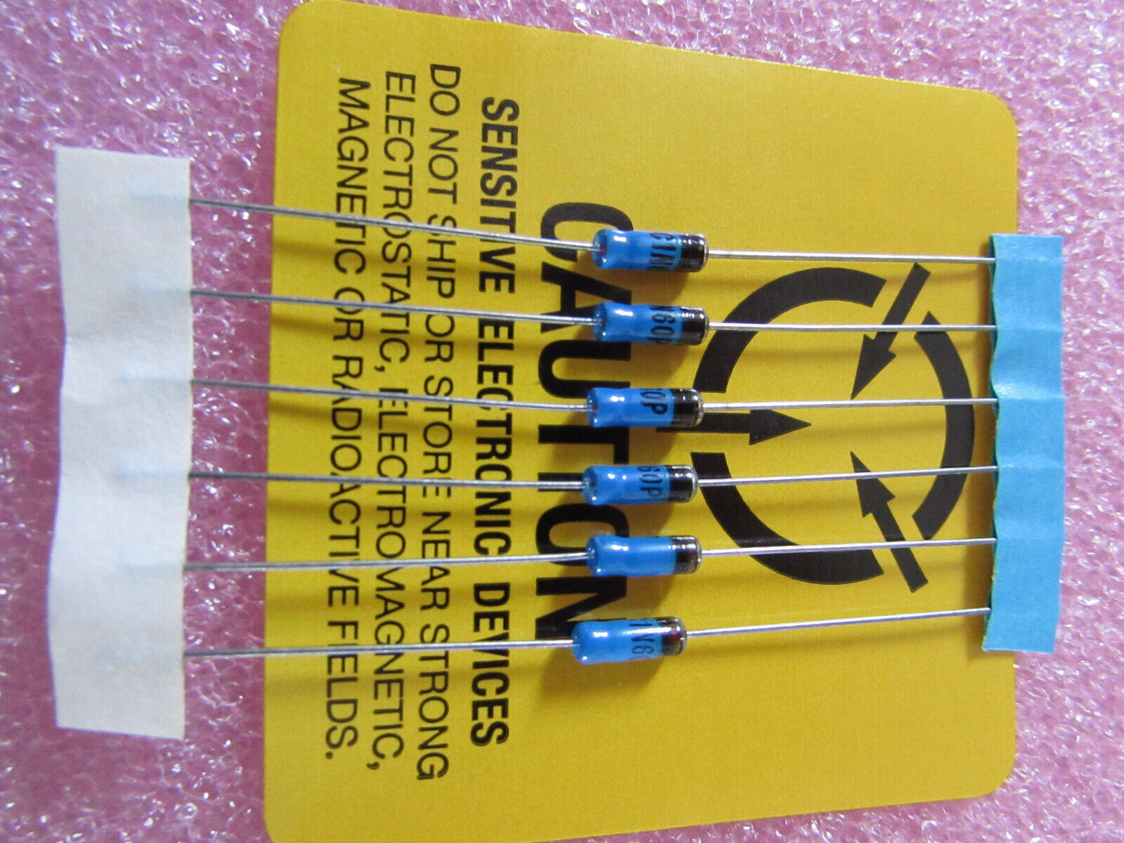 1N60P, 1N60 Central Semi Gold Bonded Germanium Glass Diodes Vintage 6pcs NOS USA