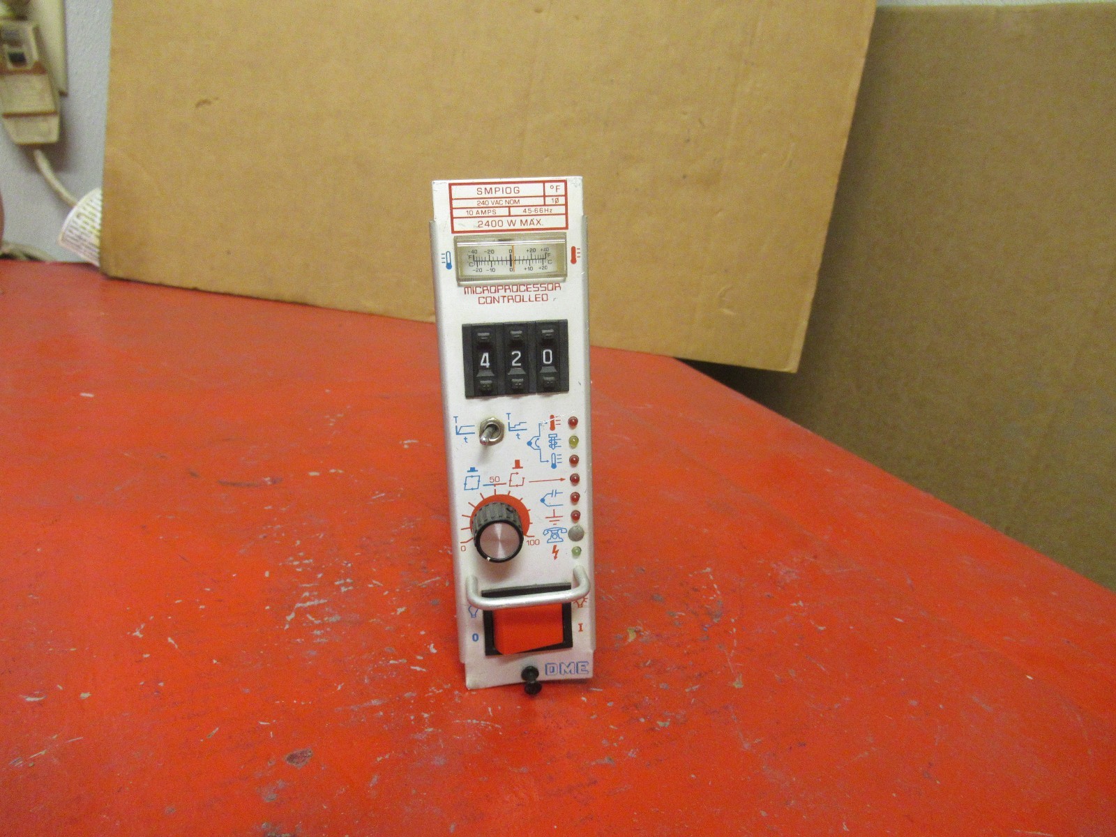 DME MICROPROCESSOR CONTROLLER MODULE SMPIOG 240VAC 10A A AMPS 2400W WATTS USED