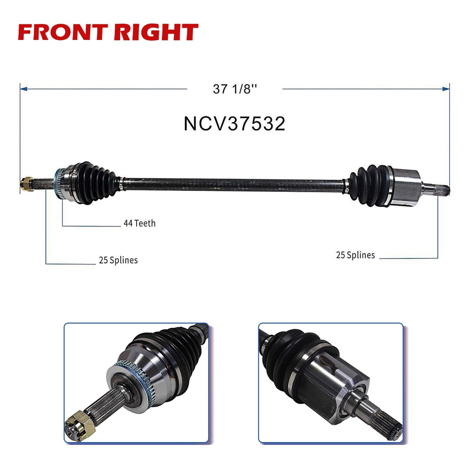CV Axle Shaft Assembly for 2001-2006 Elantra FWD Manual Trans