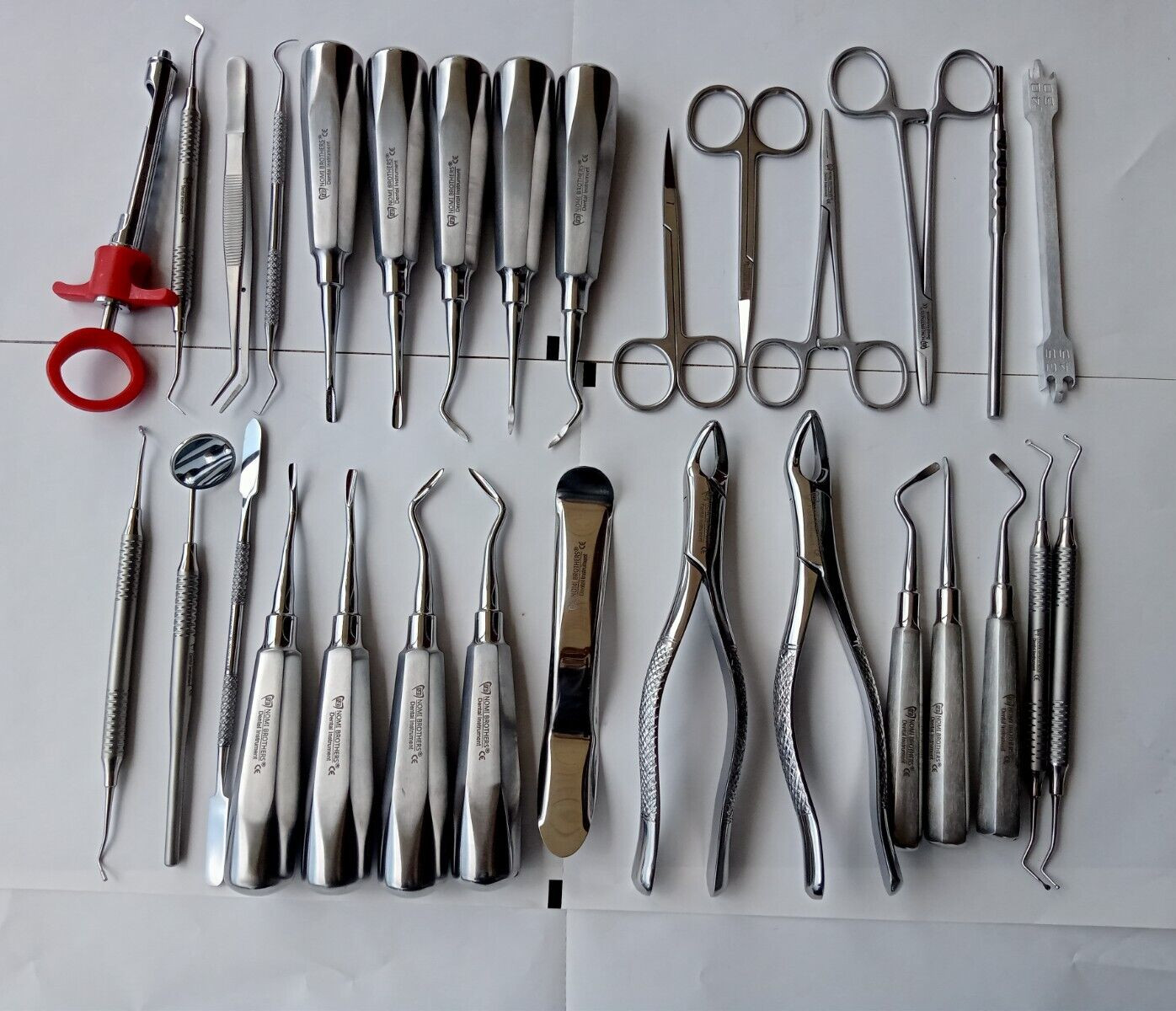 30 PC ORAL DENTAL SURGERY EXTRACTING ELEVATORS FORCEPS INSTRUMENT KIT SET GERMAN