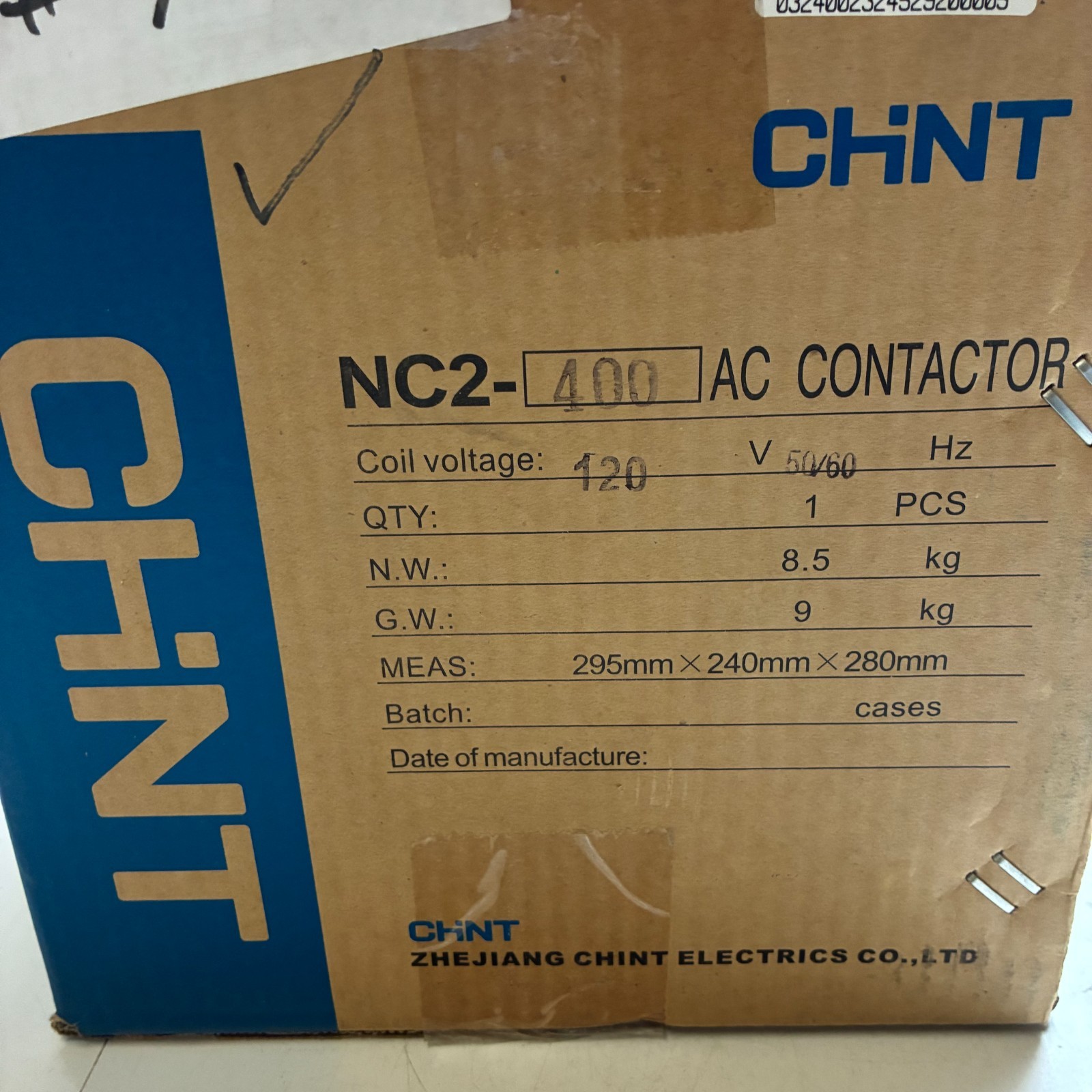 CHINT NC2-400 AC CONTACTOR 500A UI:1000V