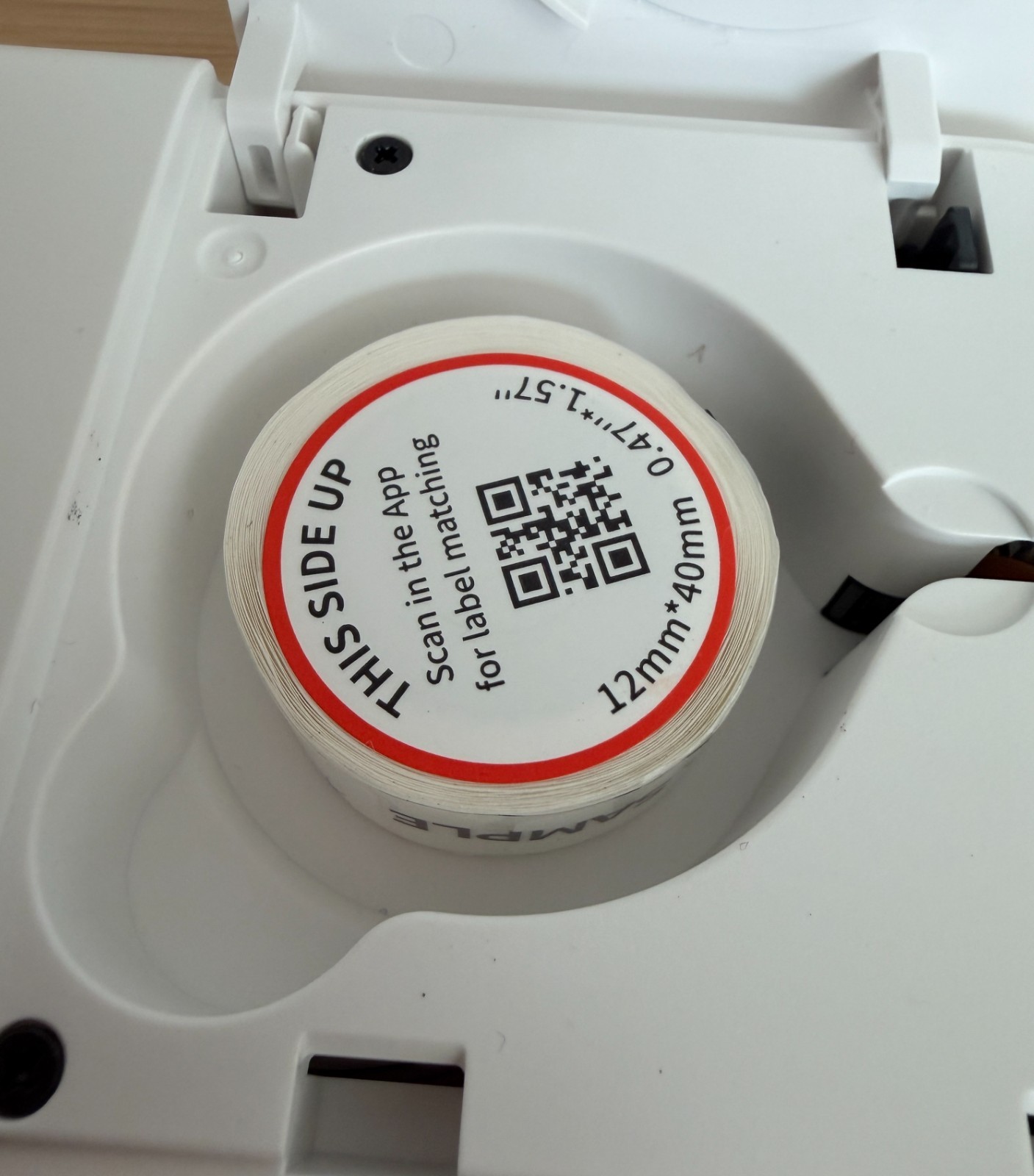 Phomemo D30 Smart Mini Label Maker White *OPEN BOX* + Sample Paper & Cord app