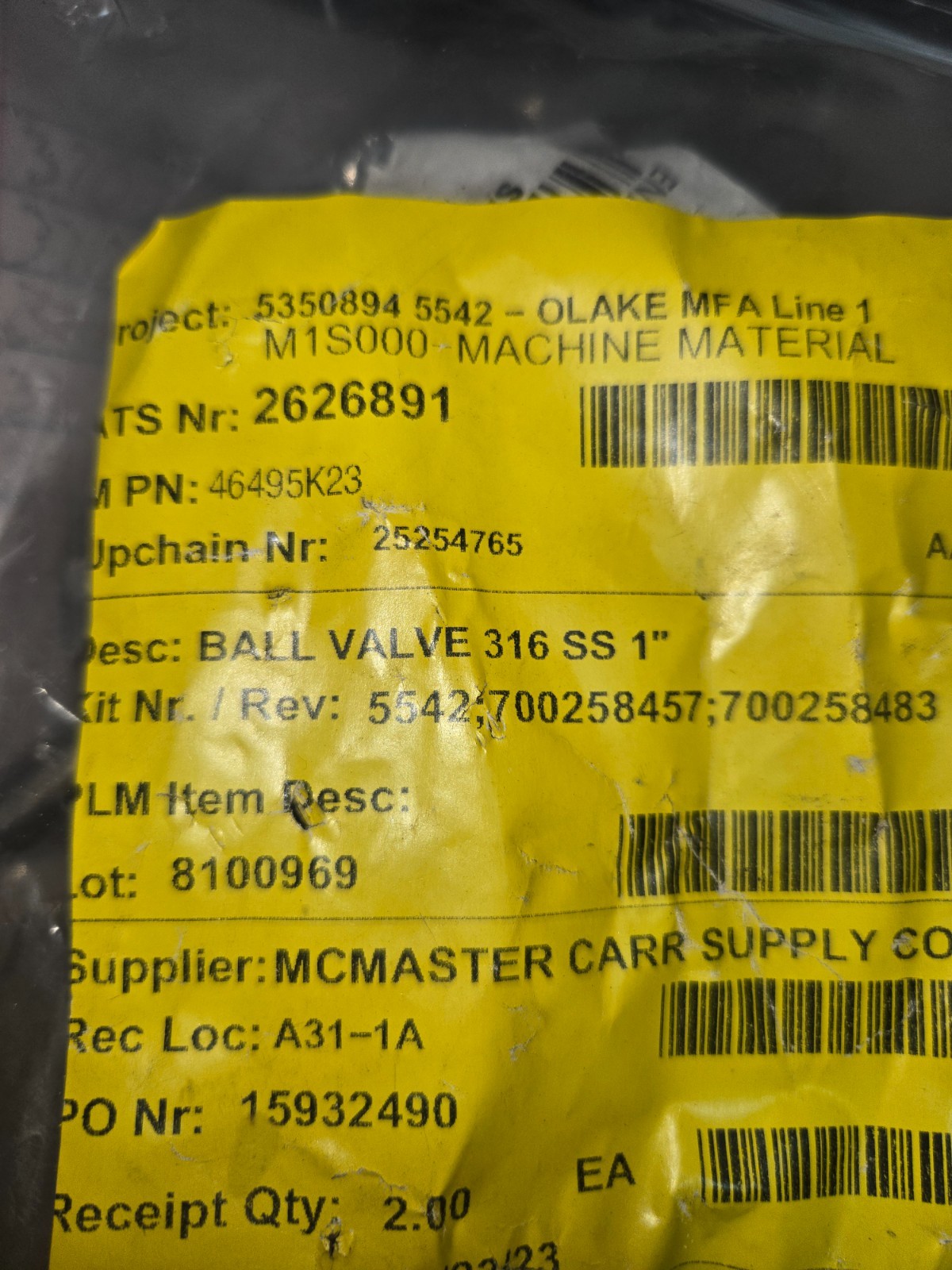 Sharpe 316 Stainless Full-Port On/Off Ball Valve Lockable Lever Handle 1 NPT Fem