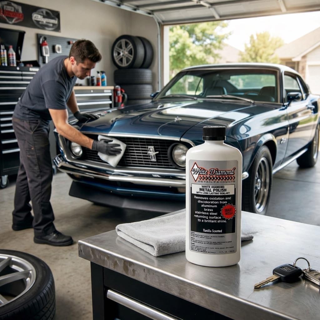 Metal Polish with Long Lasting Sealant, 12 fl oz Removes Oxidation (US Only)