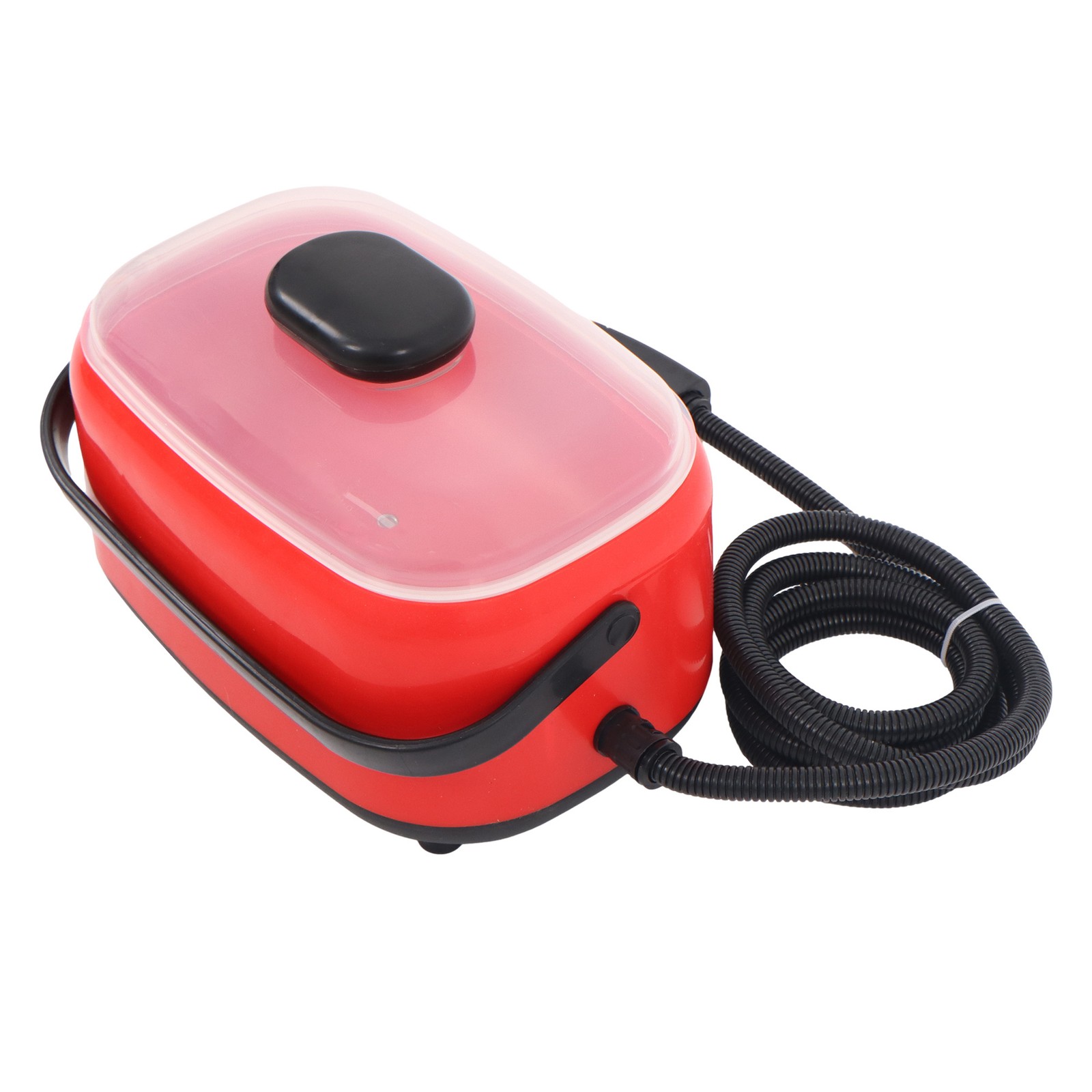 2500W Steam Cleaner Red Portable-Car Engine Degreasing&Tile Grout 1500ml 110V