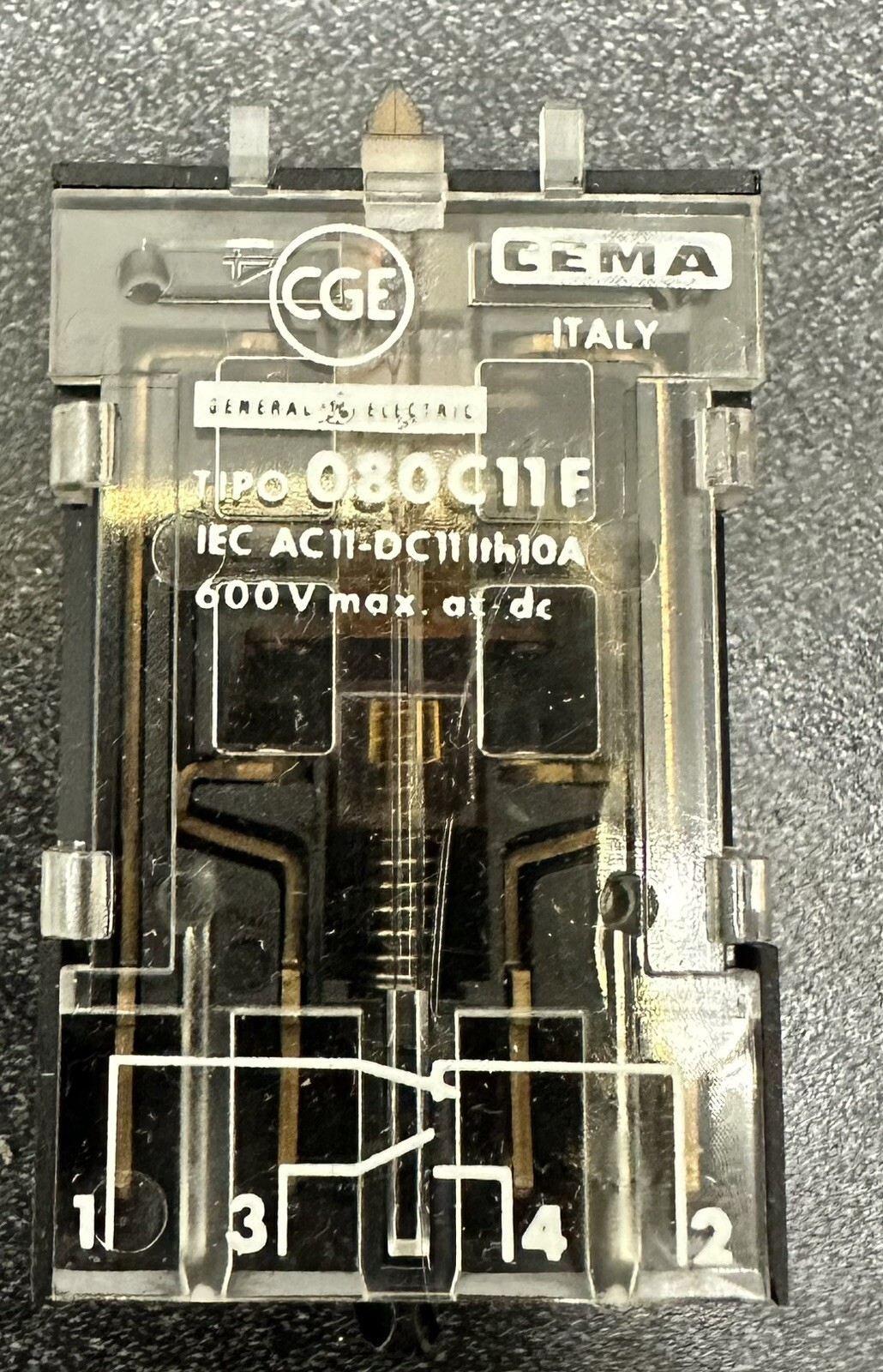 General Electric, Cema 080C11F Illuminated Contact Block O8OC11F