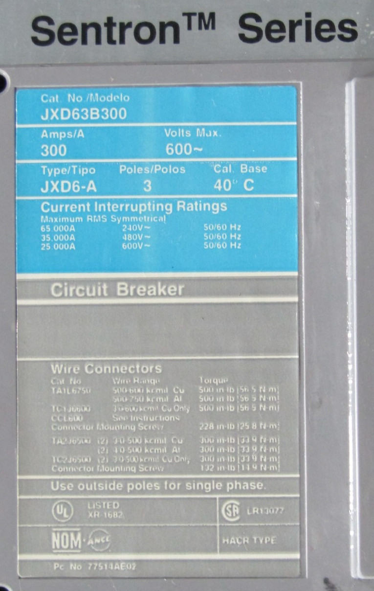 😏SIEMENS 600 AMP MAIN LUG PANELBOARD 480Y/277 VAC 3∅ 4W 6 CIRCUIT S4E75ML600DTS