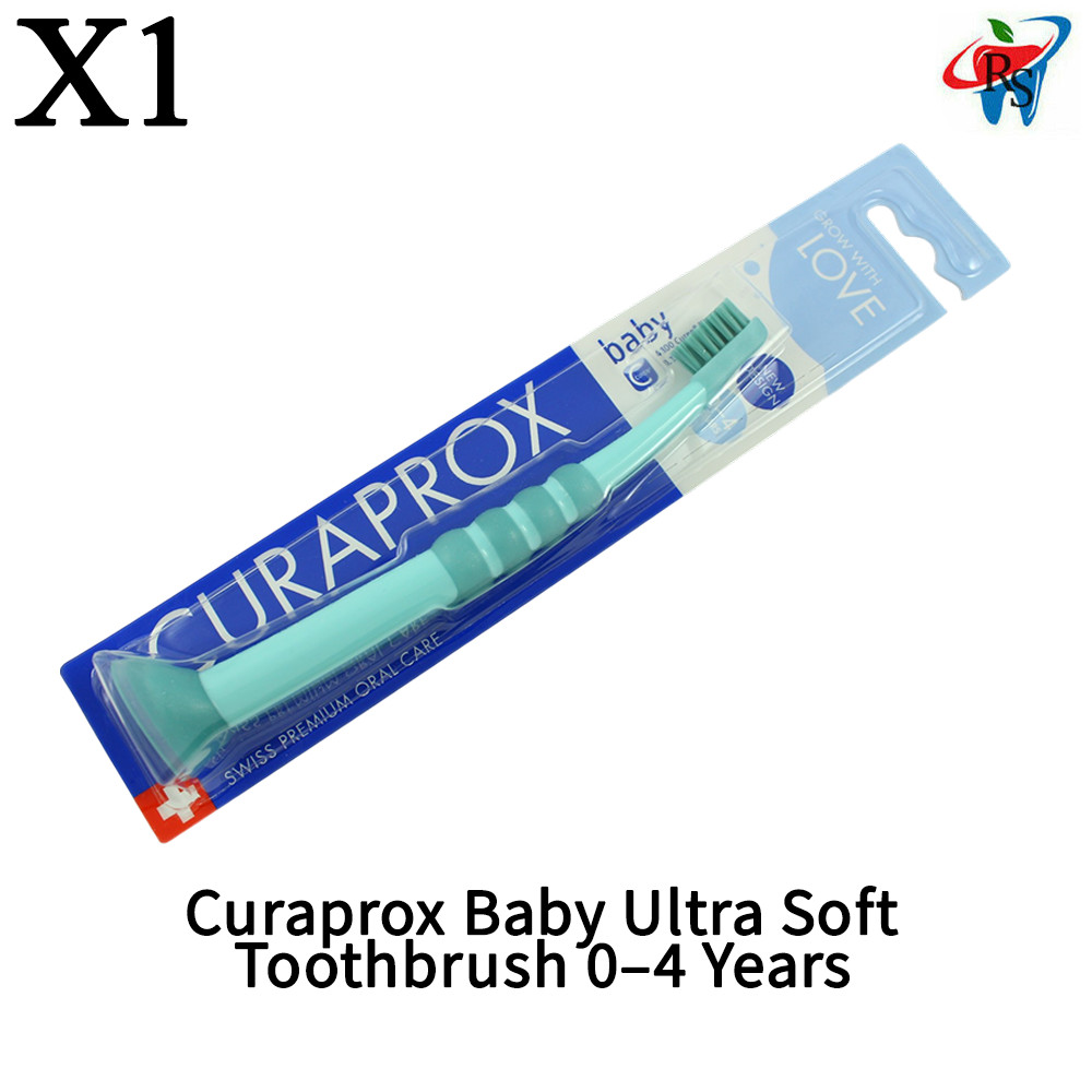 x1 Dental Curaprox Baby Ultra Soft Toothbrush 0–4 Years First Teeth Gentle Care