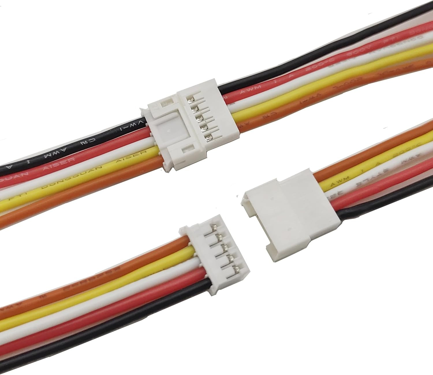 10Pairs JST PH 2.0Mm Pitch 5 Pin Male Female Connector Plug with 10Cm 22 AWG Sof