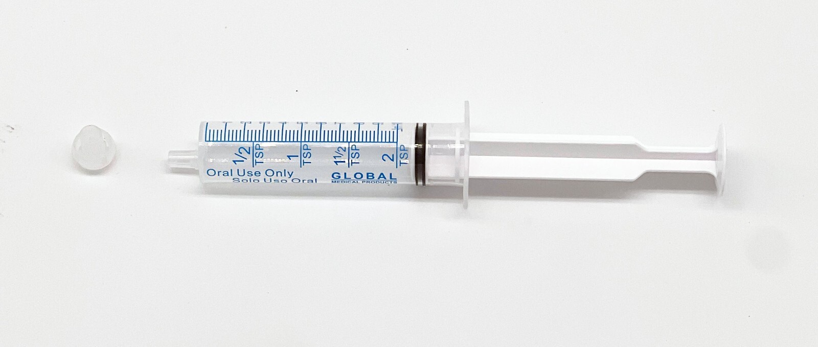 10cc ULTRA-FLO ORAL Syringes 10ml Sterile NEW Syringe+CAP -2 Teaspoon -100- Pack