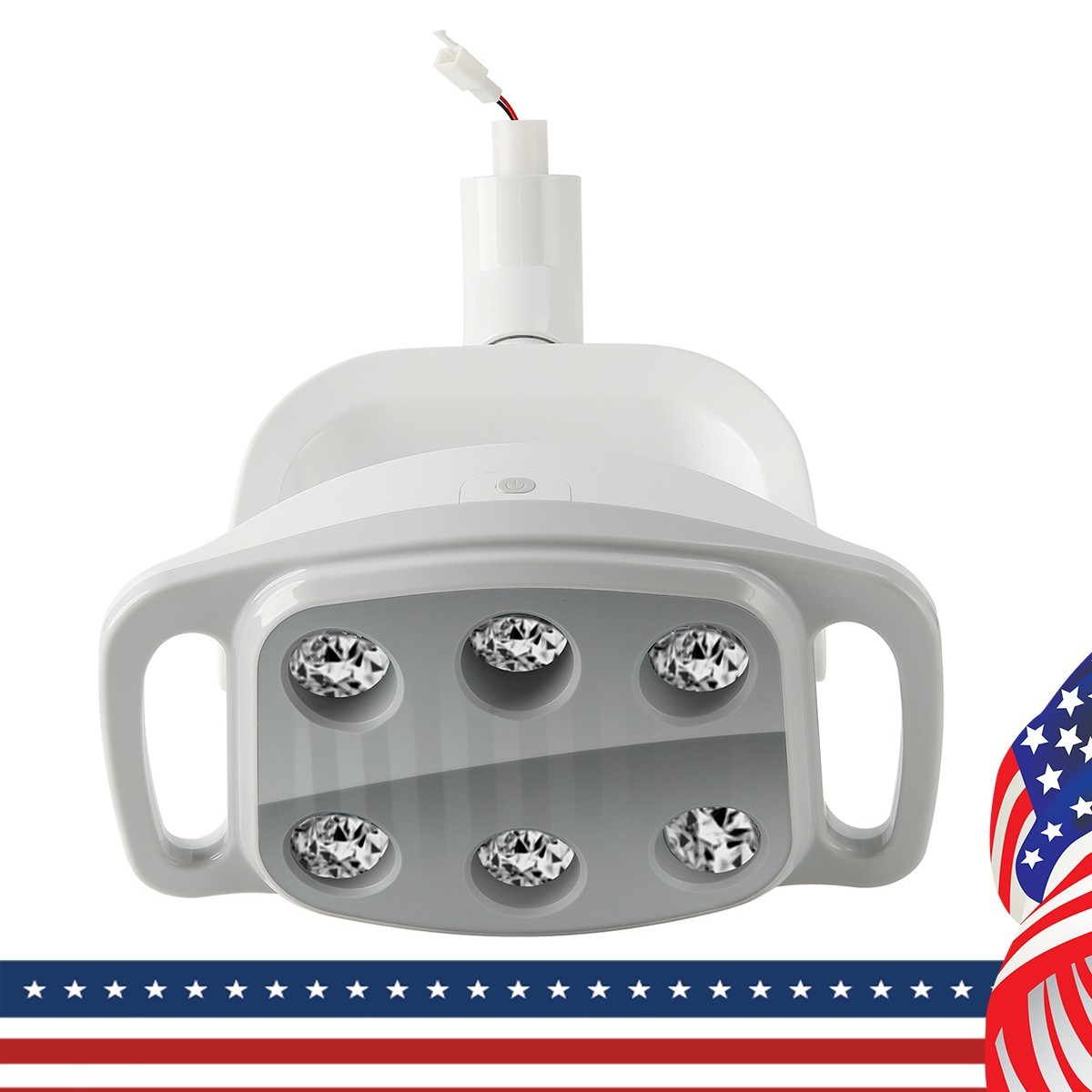 Dental 6 LEDs LED White Light Operating Lamp 30000lux Induction For Unit Chair