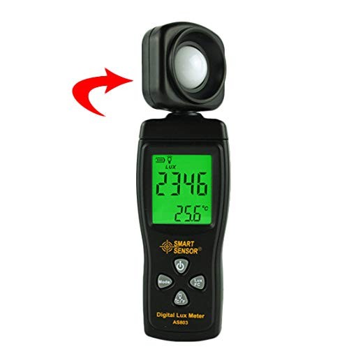 Lux Light Meter for Photography Grow Plants Led Photometer Lighting Intensity…