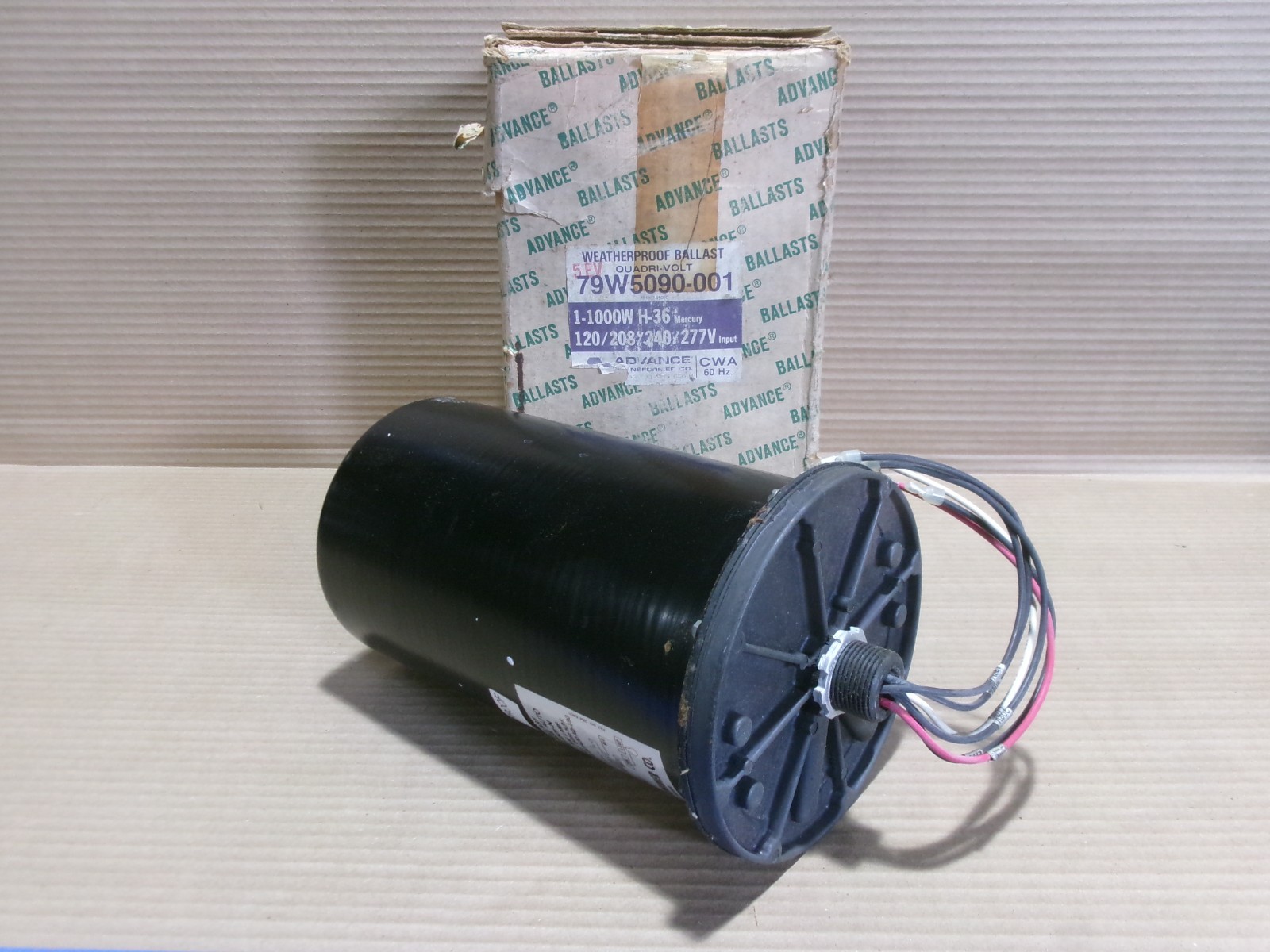 Advance 79W5090-001 Weatherproof 1000W HID Ballast QuadriVolt 120/208/240/277 AK