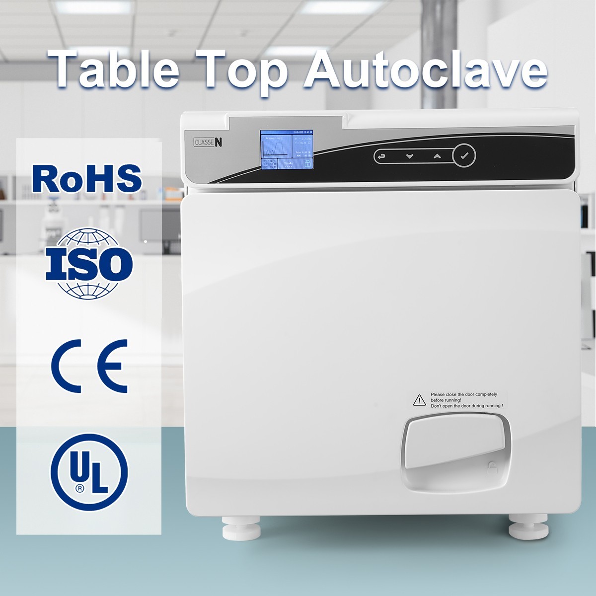 22L Class N Dental Autoclave Vacuum Steam Sterilizer with Drying Function