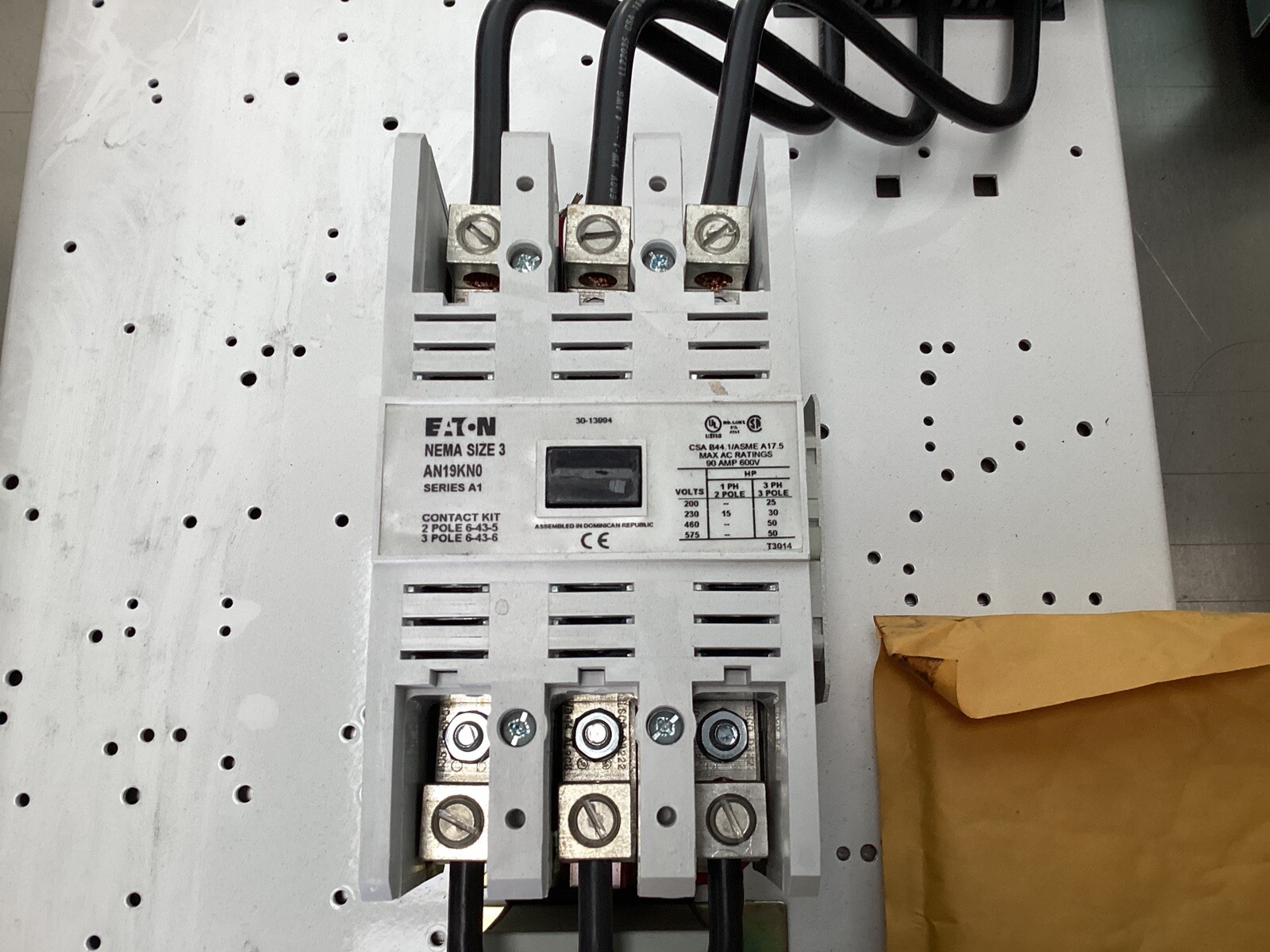 Eaton ECN2234AAG Combo Non-reversing Starter sz.3 HMCP 100 Amp