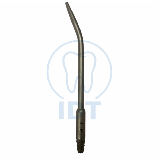 CARBOCRAFT Curved Suction Tube 2/3/4/5mm Dental Metal Aspirator 1pc