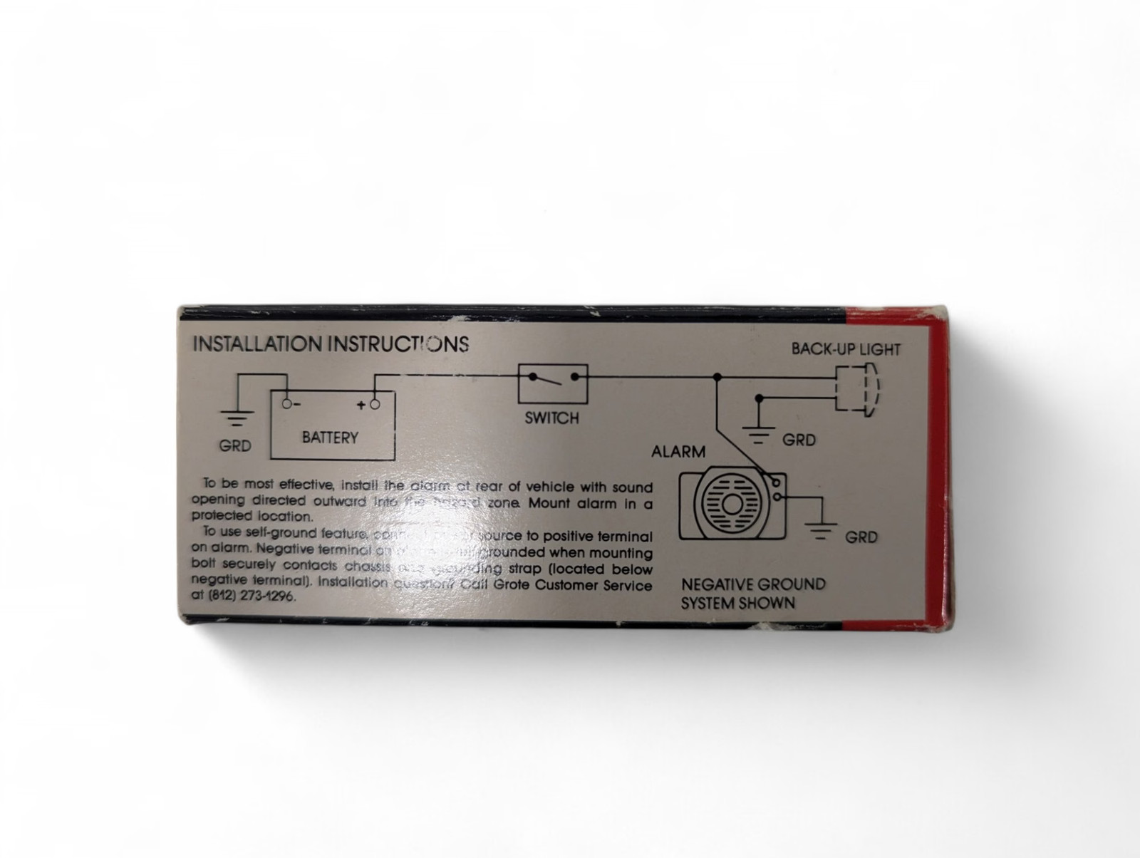 Grote 73040 12-24V 97 dB Back-Up Alarm NEW