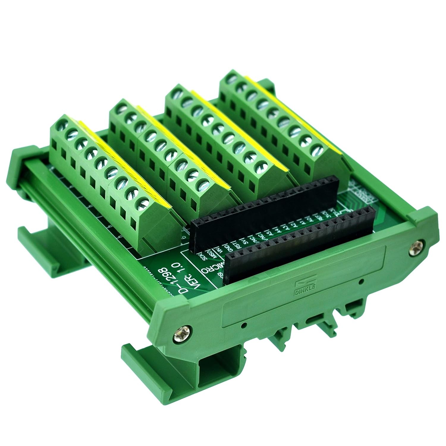 DIN Rail Mount Screw Terminal Block Breakout Module Board for Arduino Nano/Micro