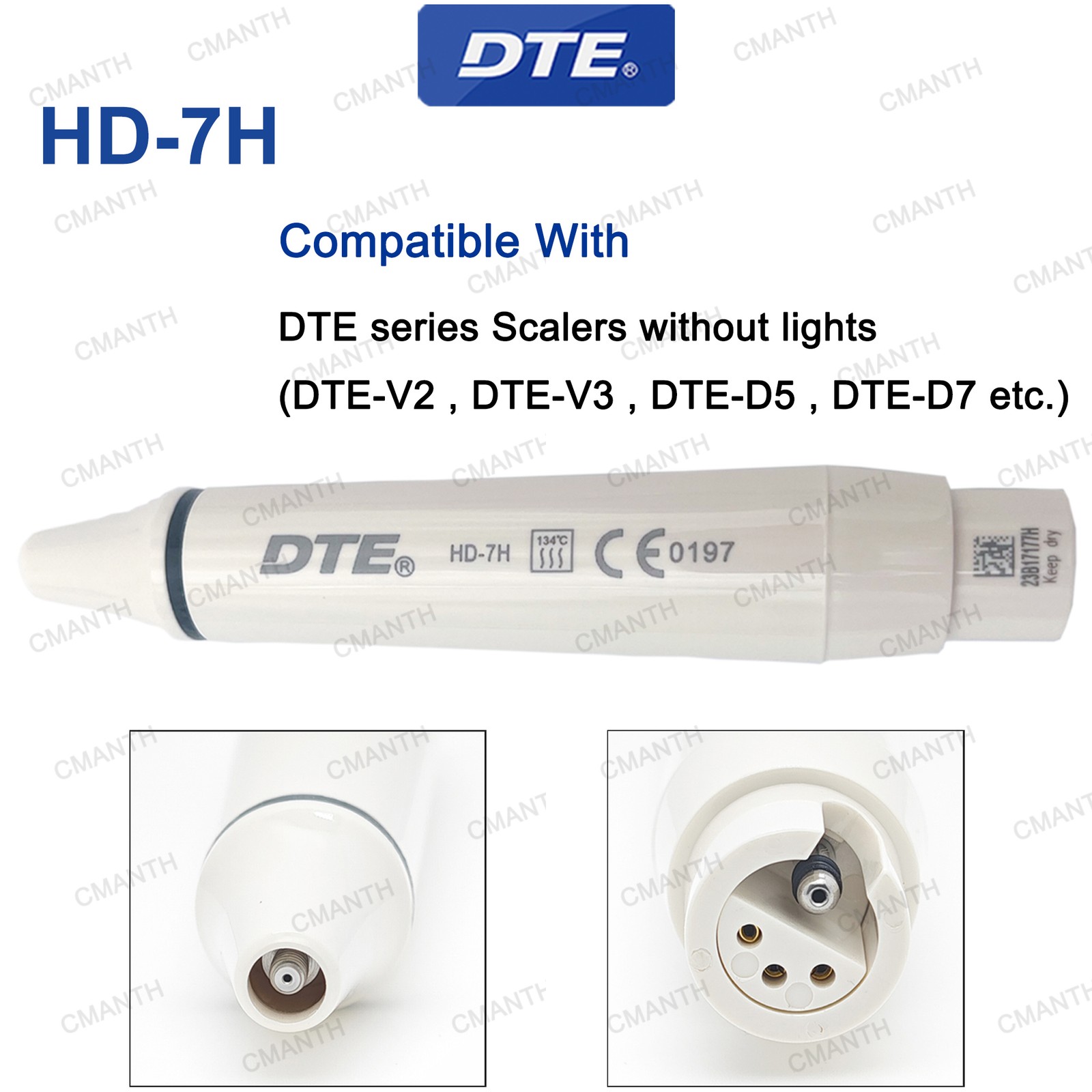 Woodpecker DTE Dental Ultrasonic Scaler Handpiece LED Light Fit EMS NSK SATELEC