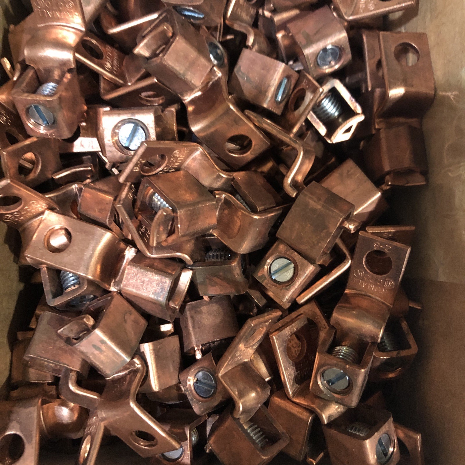 NSI Industries DE-705 Offset Copper Single Mechanical Lugs 2-8 AWG Lot 92 NEW