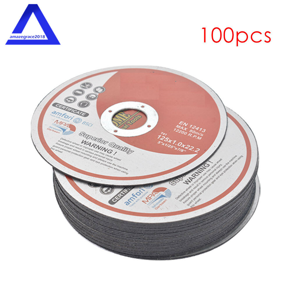 100 Pack 5″x0.040″x7/8″ Cut-off Wheel – Metal & Stainless Steel Cutting Discs