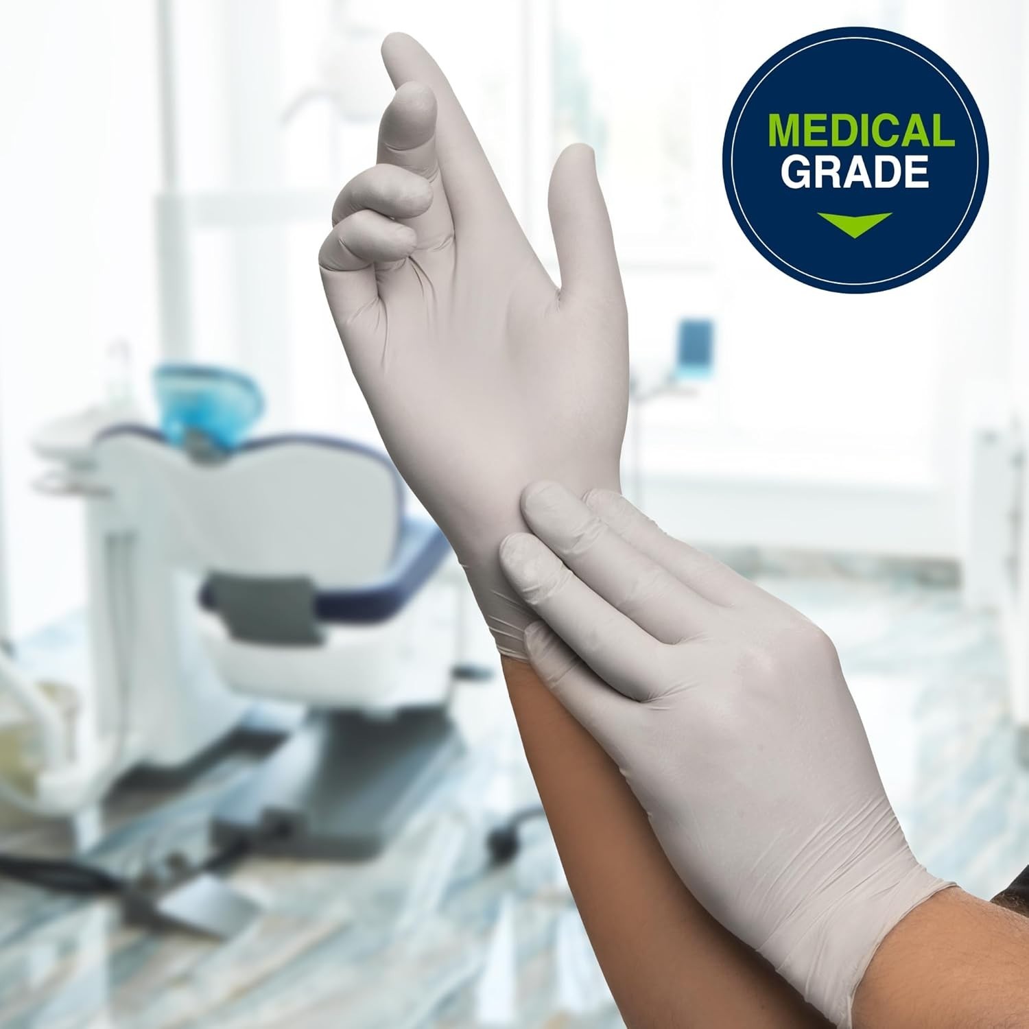 HALYARD STERLING 45271 Nitrile Powder-Free LARGE Exam Gloves Box of 100 Gloves