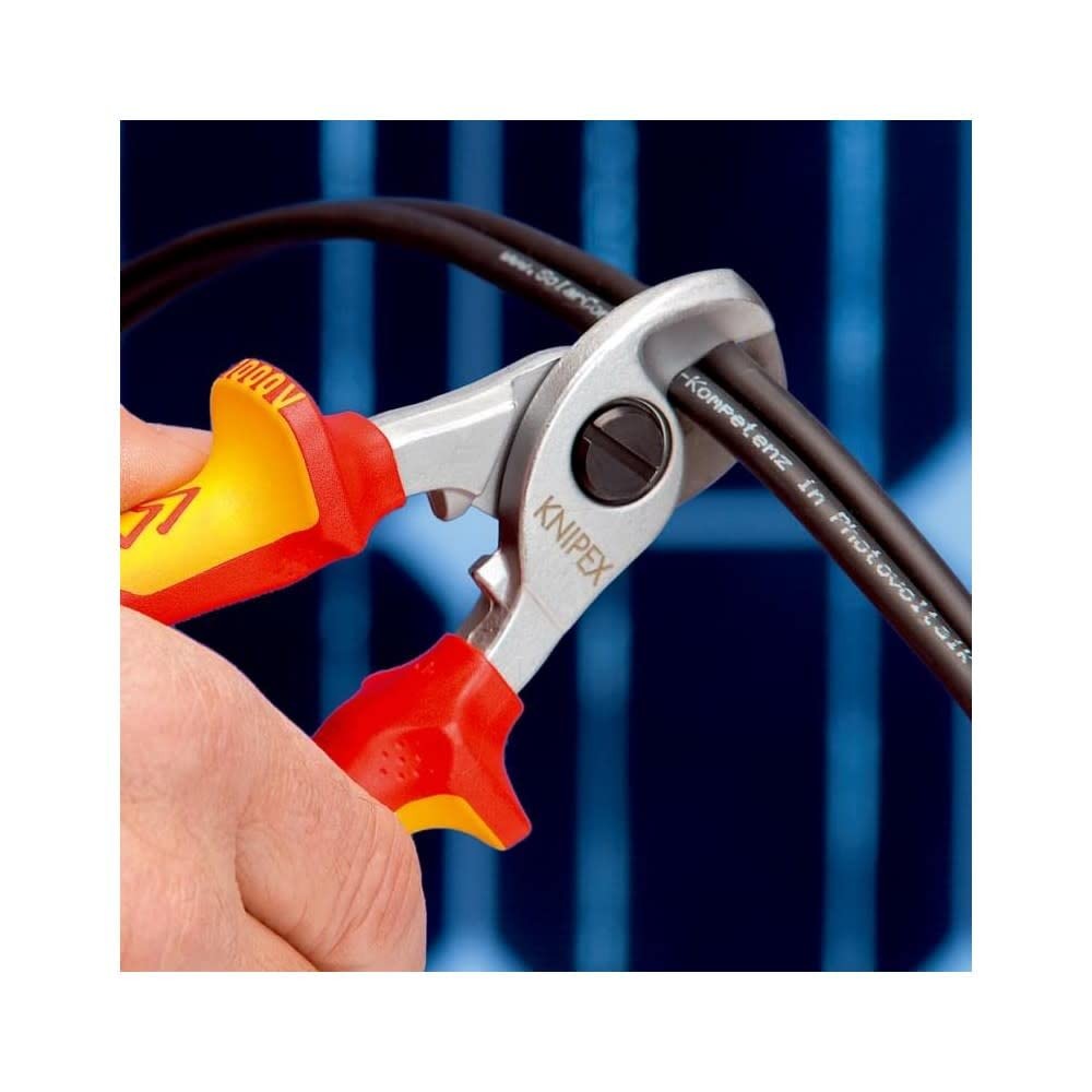 KNIPEX Classic Red Cable Shears-1000V Insulated