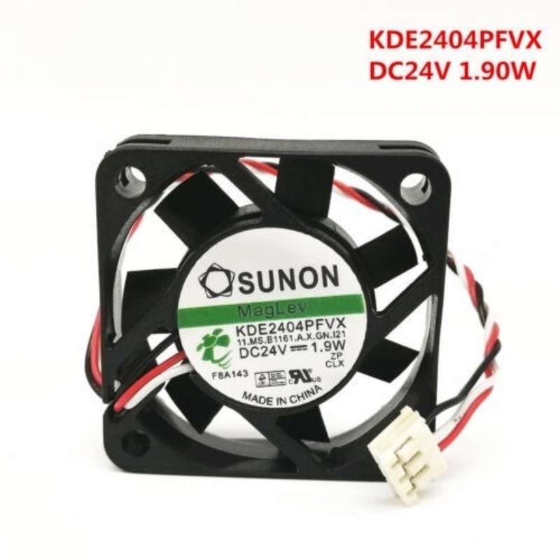 SUNON KDE2404PFVX 24V 1.90W 4010 4CM 3-wire Oil Bearing Mute Inverter Fan