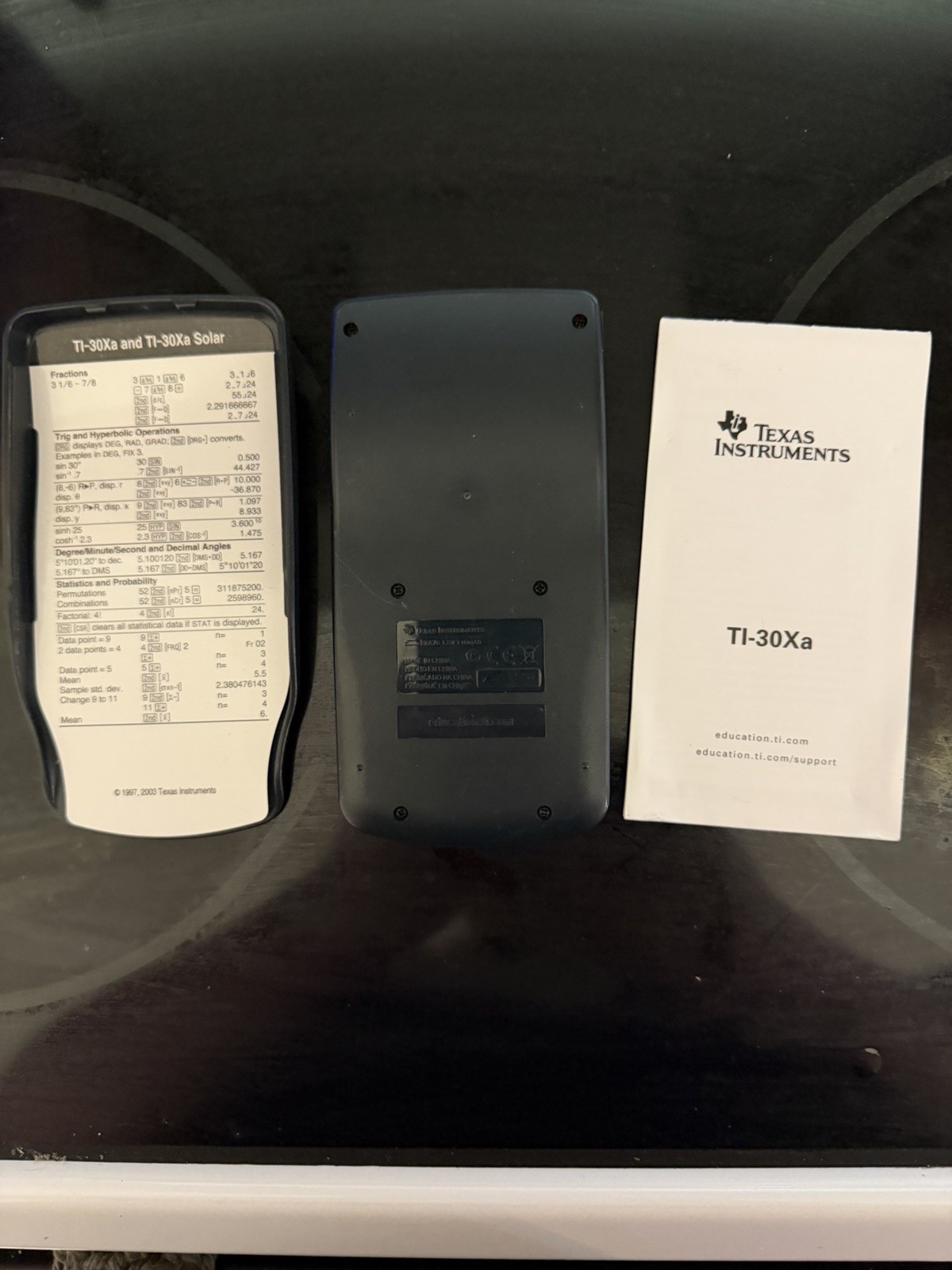 Texas Instruments TI-30Xa Scientific Calculator Tested Working w/ Cover