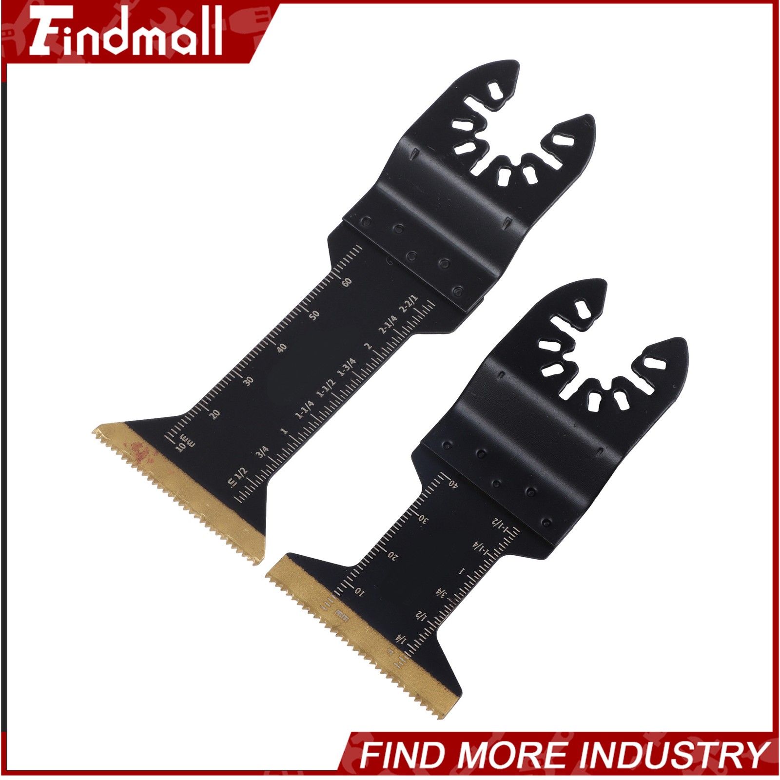Findmall 16 Pcs Extra-Long Titanium Oscillating Tool Blades Multi Tool Blades
