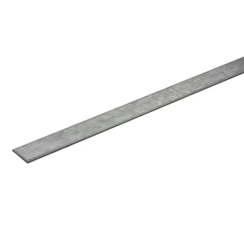 1 In. X 4 Ft. – 12 Gauge Thick Zinc Plated Steel Flat Bar