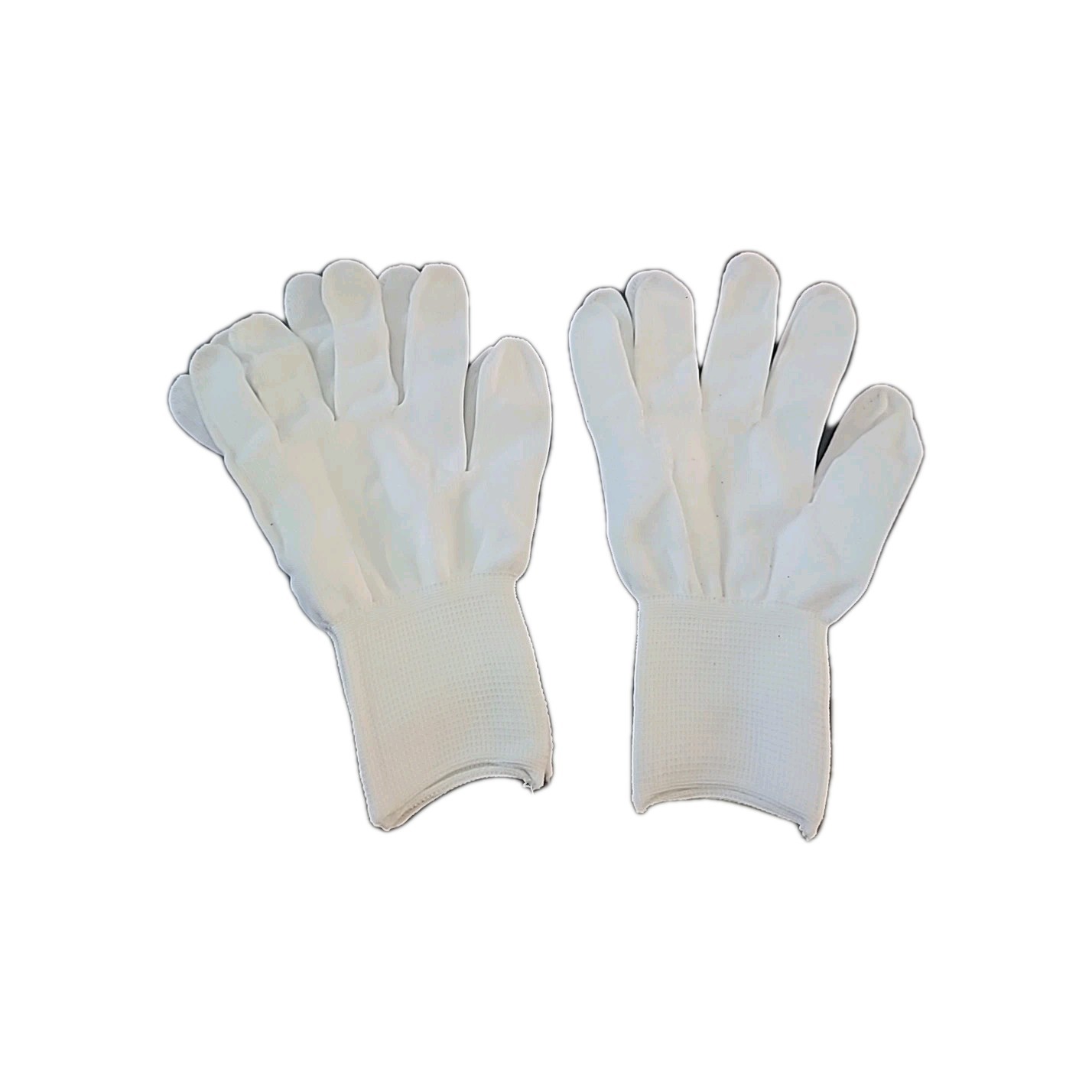 Soft Pair Of Fabric White Gloves, Great For Costumes Accessories S/M