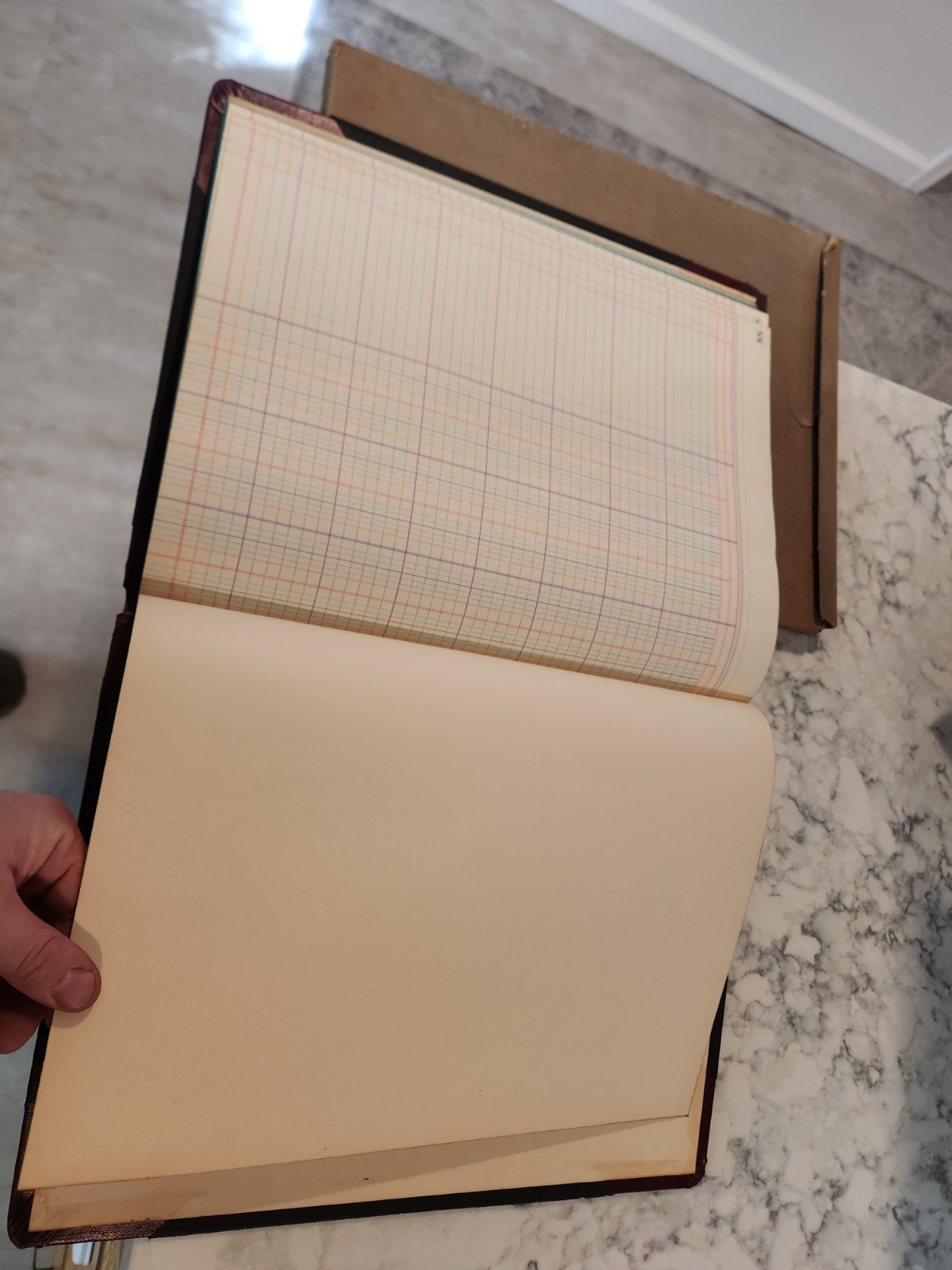 Vintage Boorum & Pease Record Rule Account Book Size 11”x14” 23-150 16-R