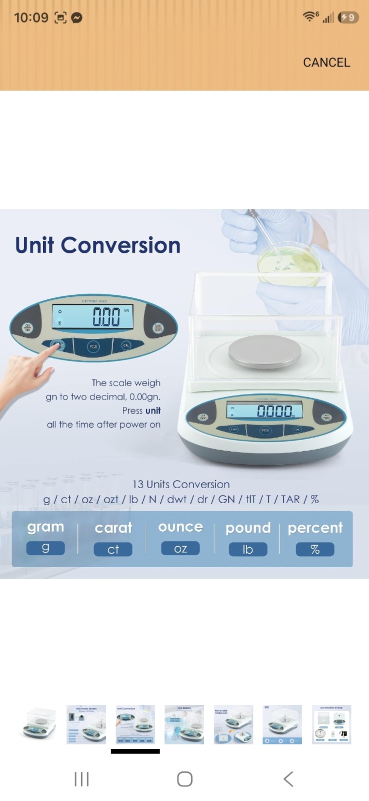 High Precision Lab Digital Analytical Balance Lab Scale 1ma Precision Electron..