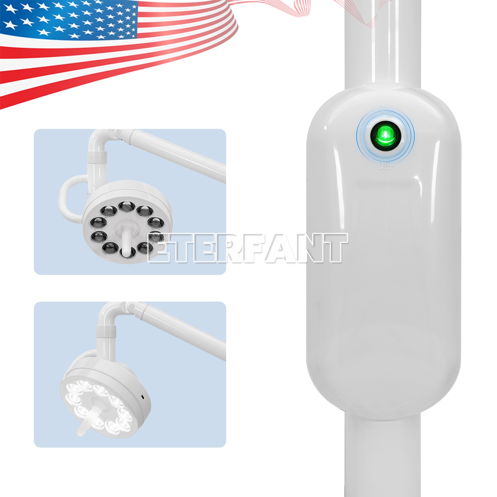 ETERFANT Dental LED Oral Surgical Lamp Induction Light Exam Operating Lamp US